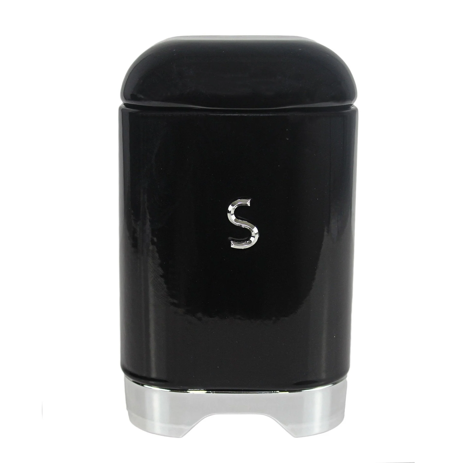 Retro Sugar Tin - Black