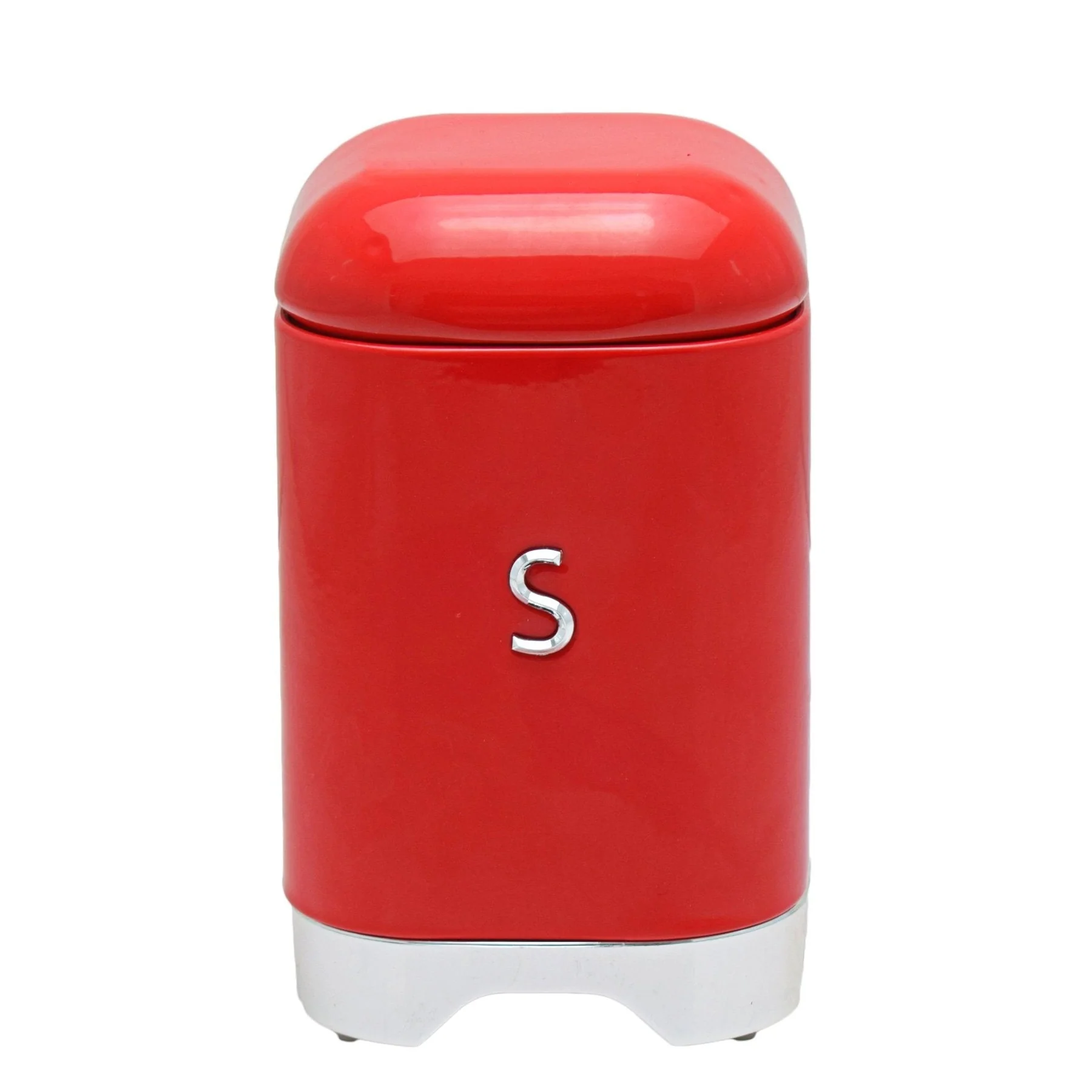 Retro Sugar Tin - Red