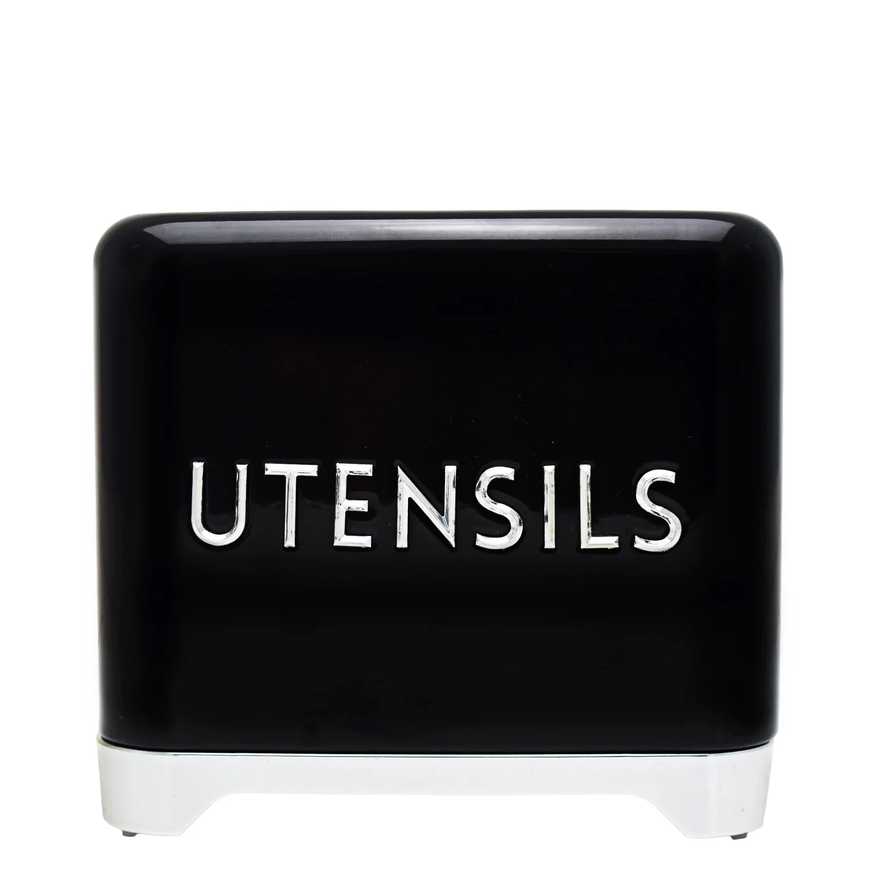 Retro Utensils Tin - Black