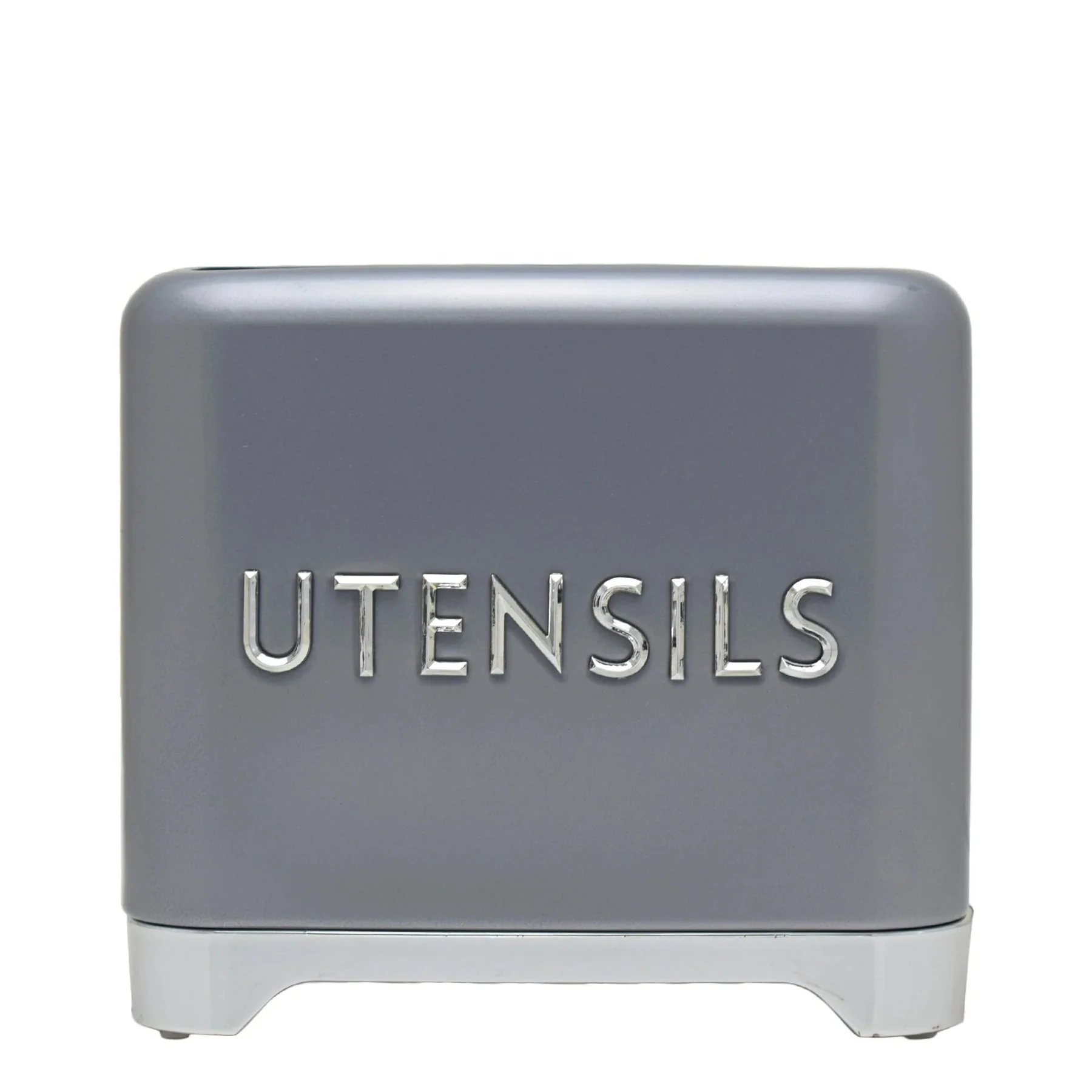 Retro Utensils Tin - Silver