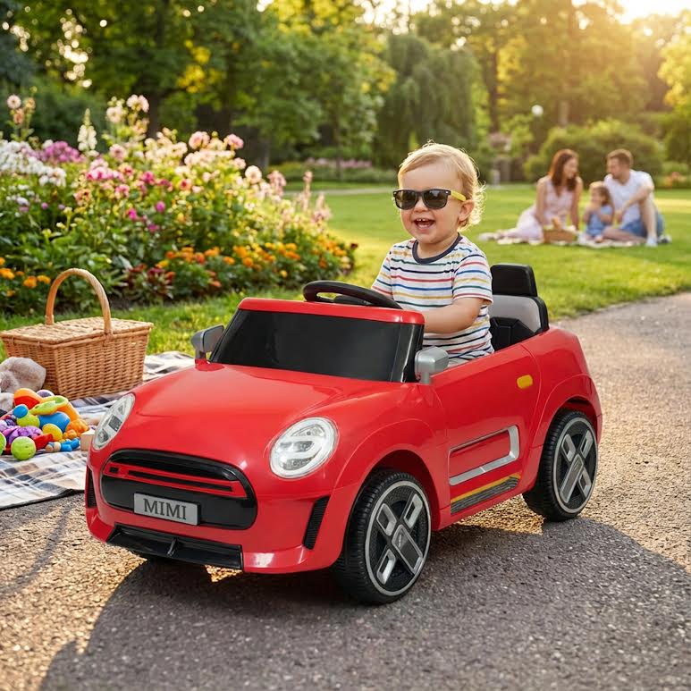 Ride On Electric Mini Cooper Car Red - Image 3