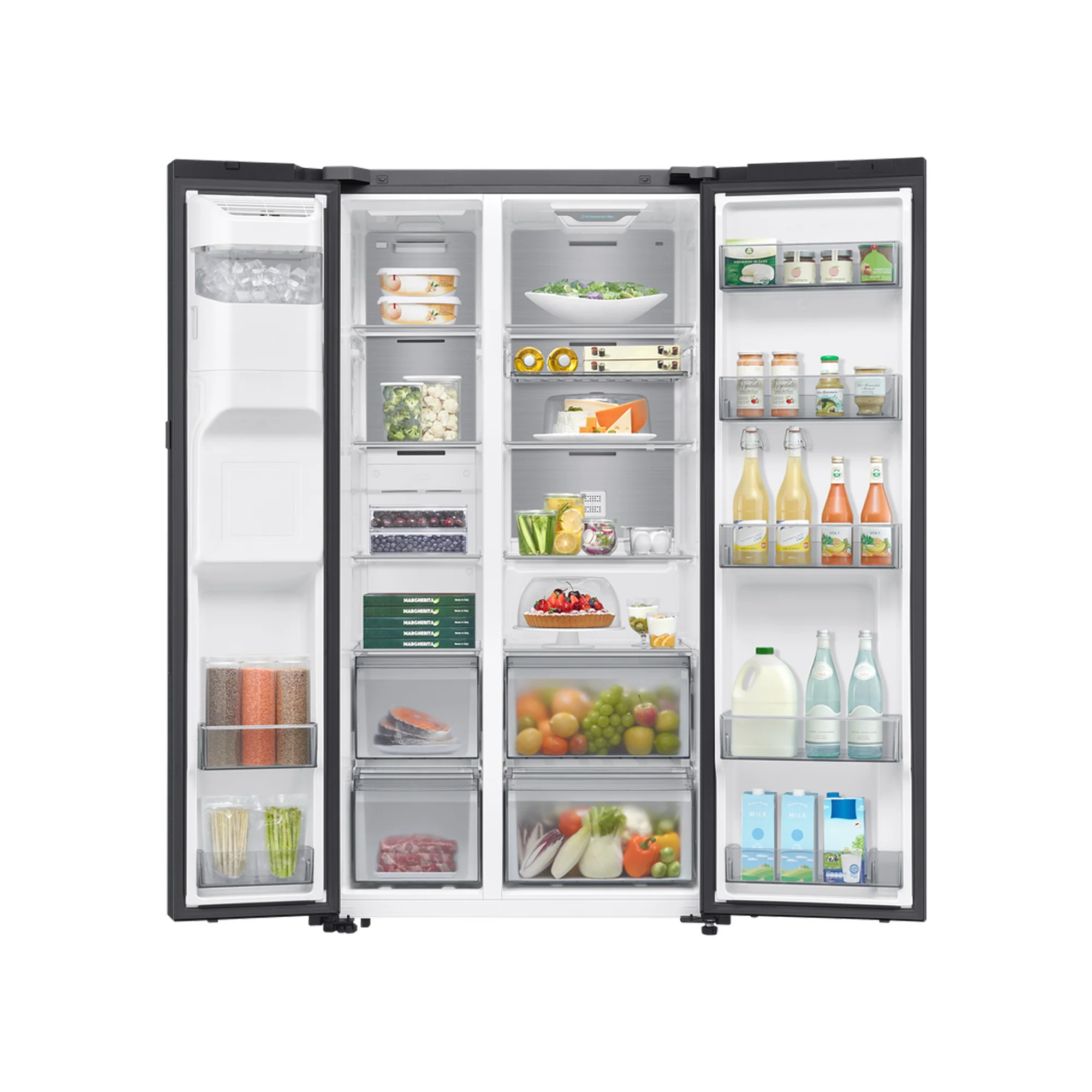 Samsung 594L AI Bespoke Side By Side Fridge with Water Dispenser RS90D - Image 4