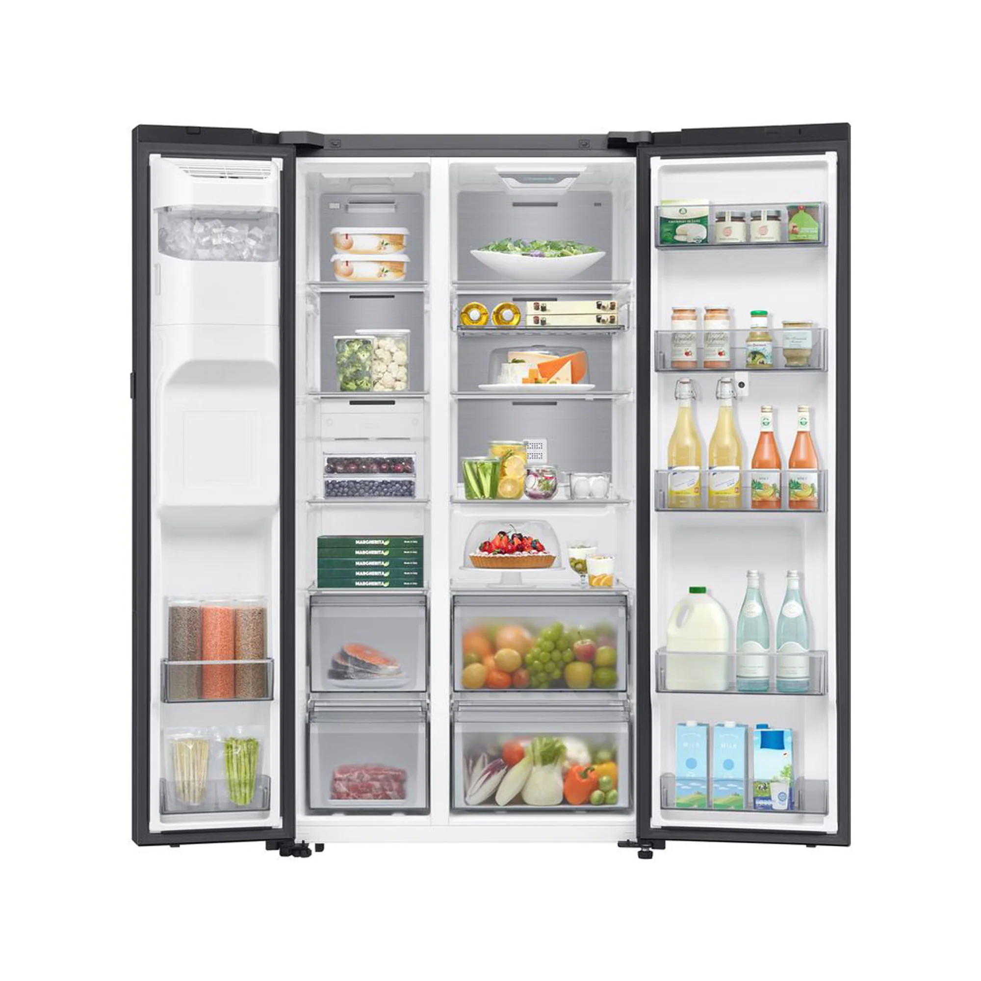 Samsung 594L AI Family Hub Side By Side Fridge with Water Dispenser RS90 - Image 4