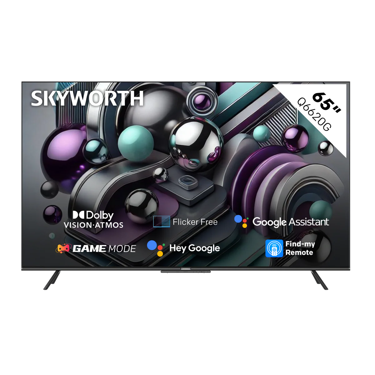 Skyworth 65" Q6620G 4K QLED Google Smart Tv with Google Assistant - Image 2