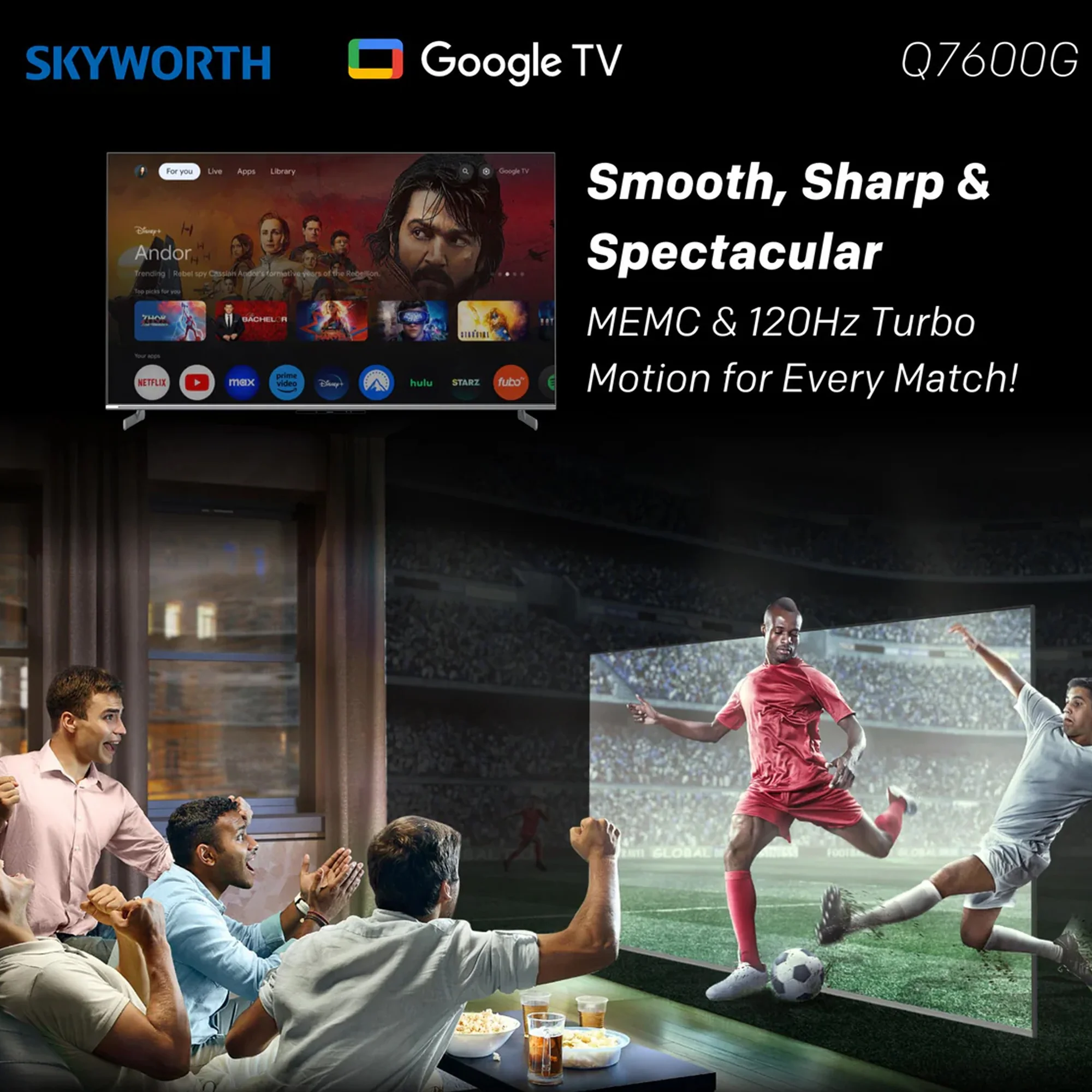 Skyworth 86” UHD QLED Google TV with Karaoke/Magic Sound - Image 2
