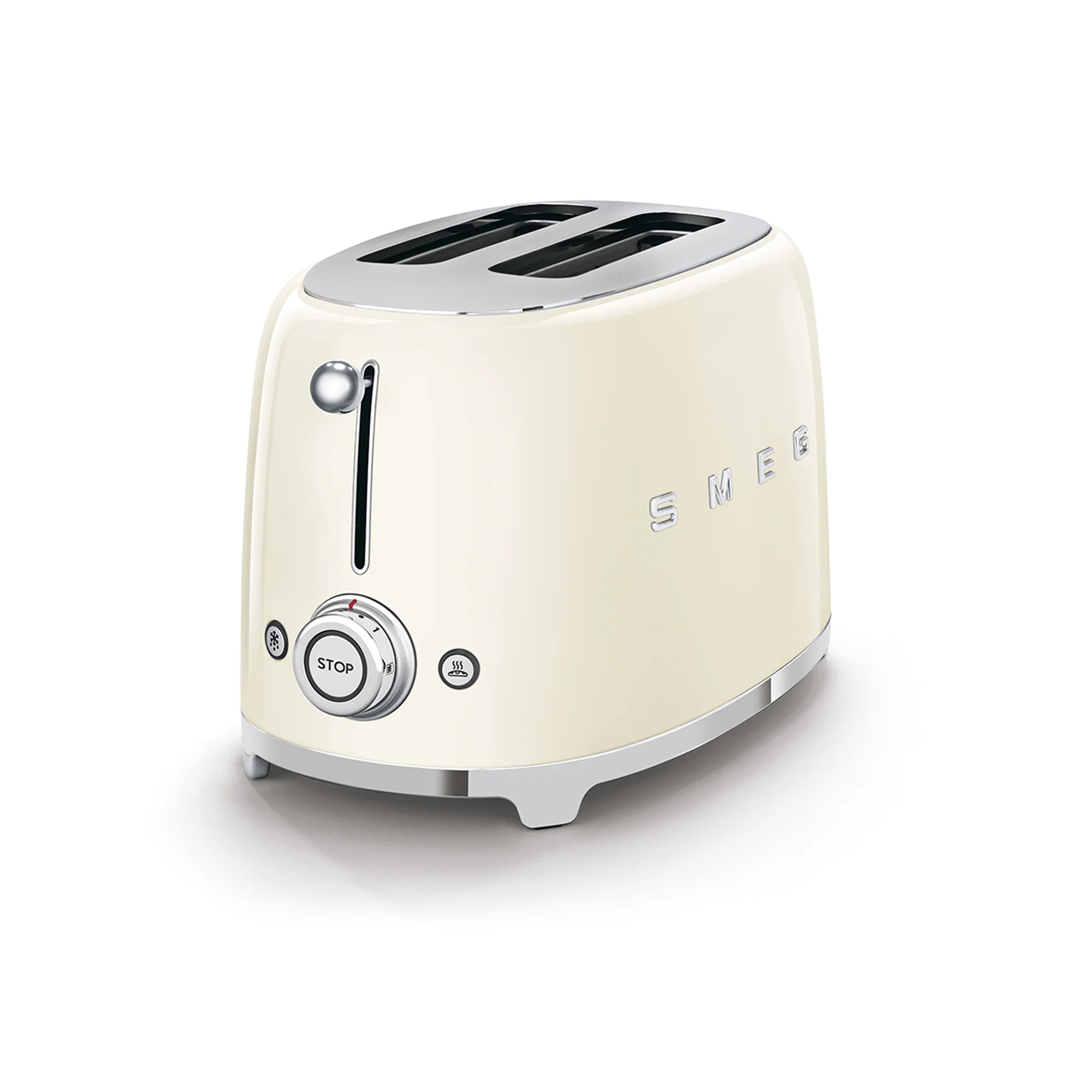 Smeg Retro 2 Slice Toaster - Cream - Image 2