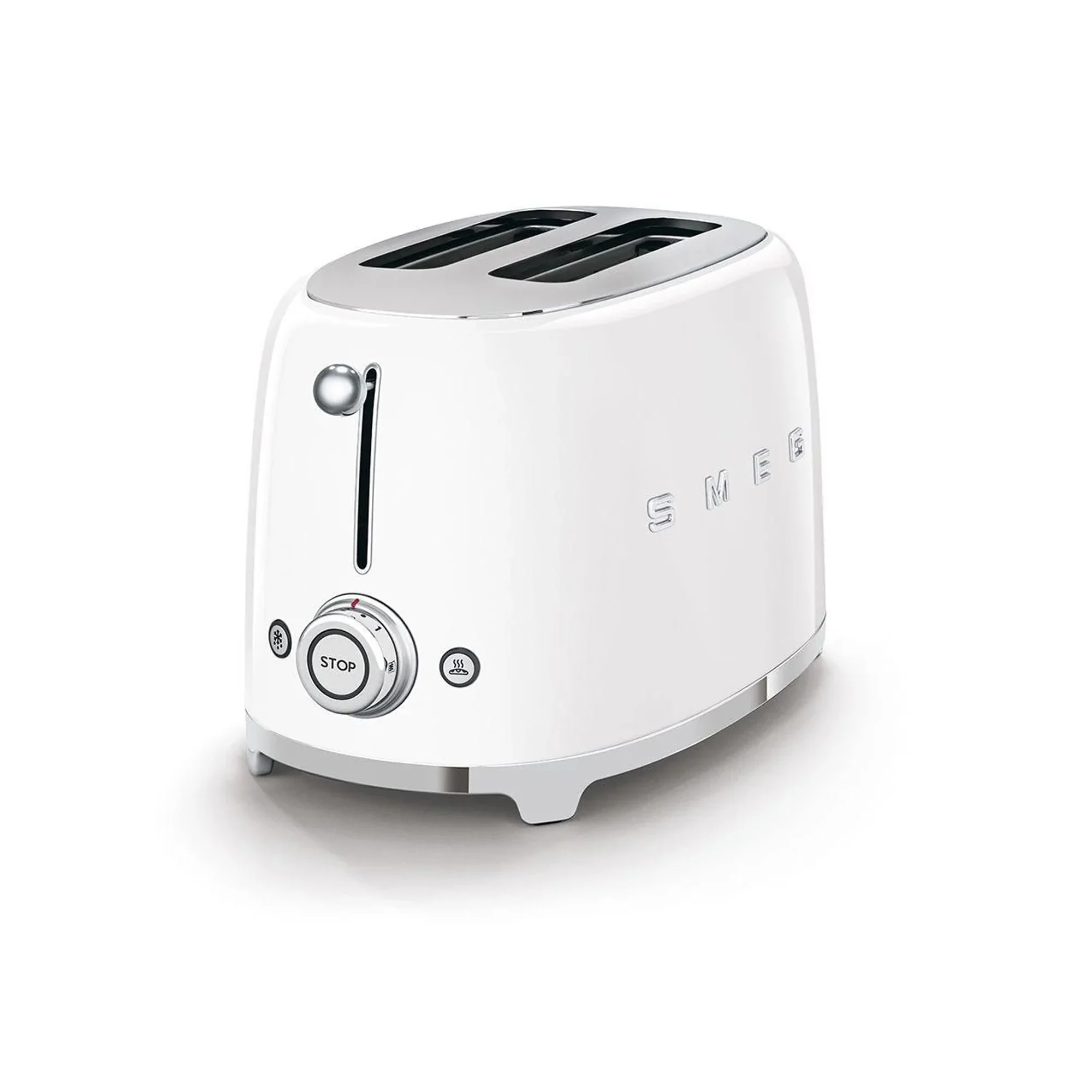 Smeg Retro 2 Slice Toaster - White - Image 2