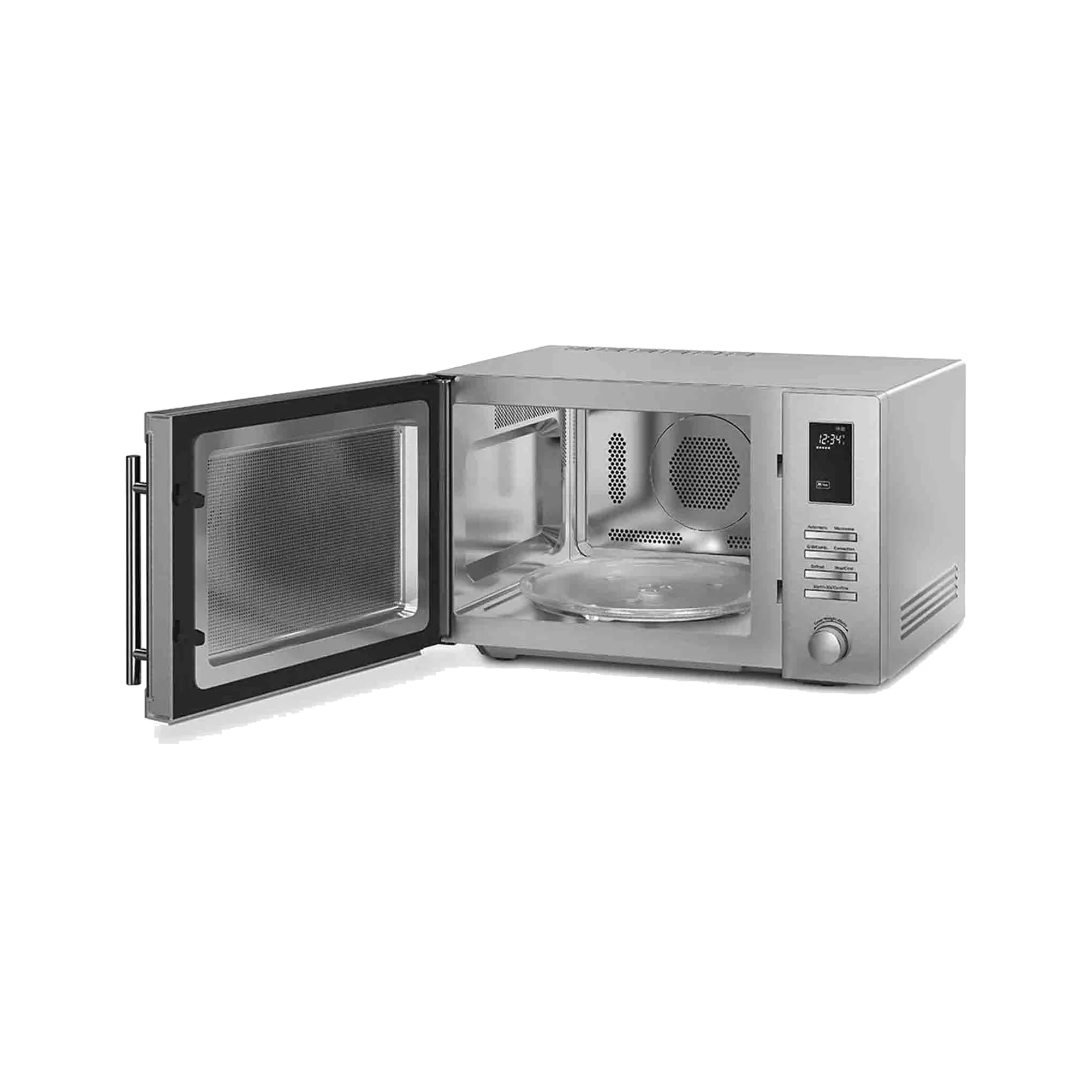 Smeg 34Lt Countertop Combination Microwave Oven - Silver - Image 2