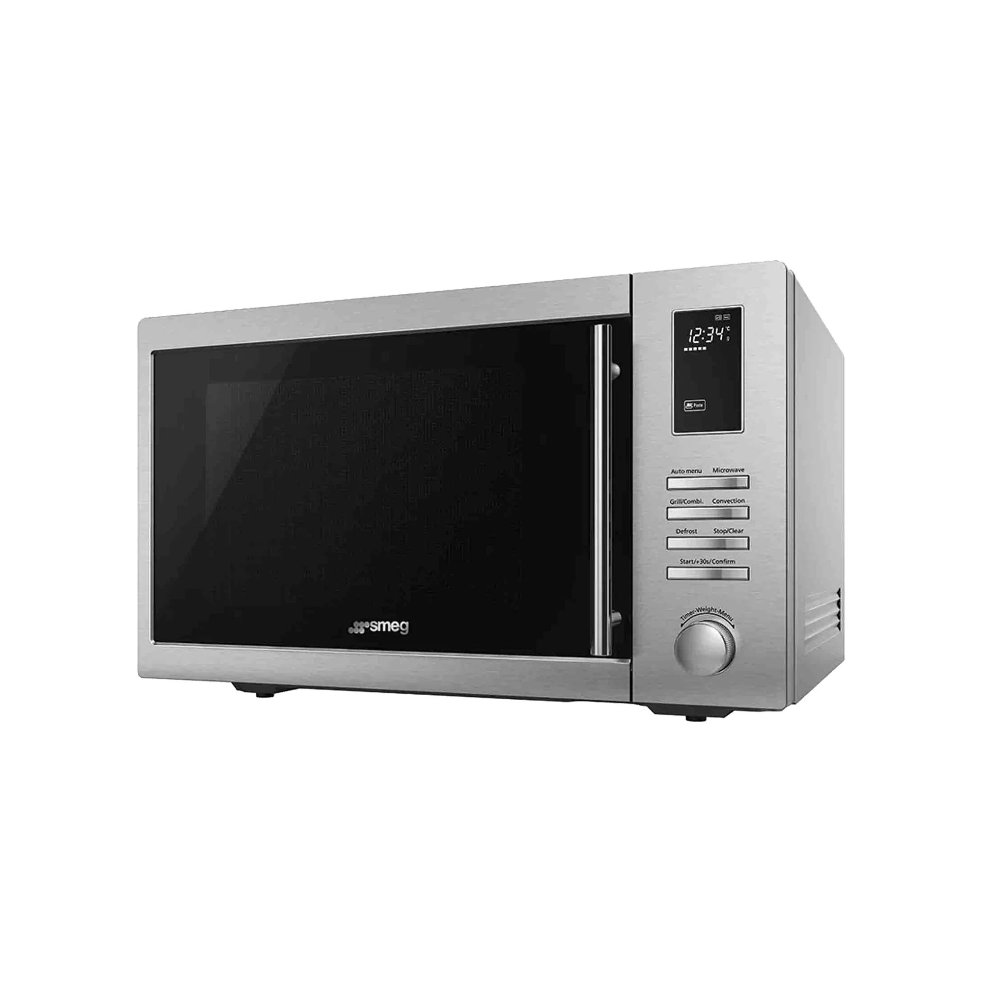 Smeg 34Lt Countertop Combination Microwave Oven - Silver - Image 3