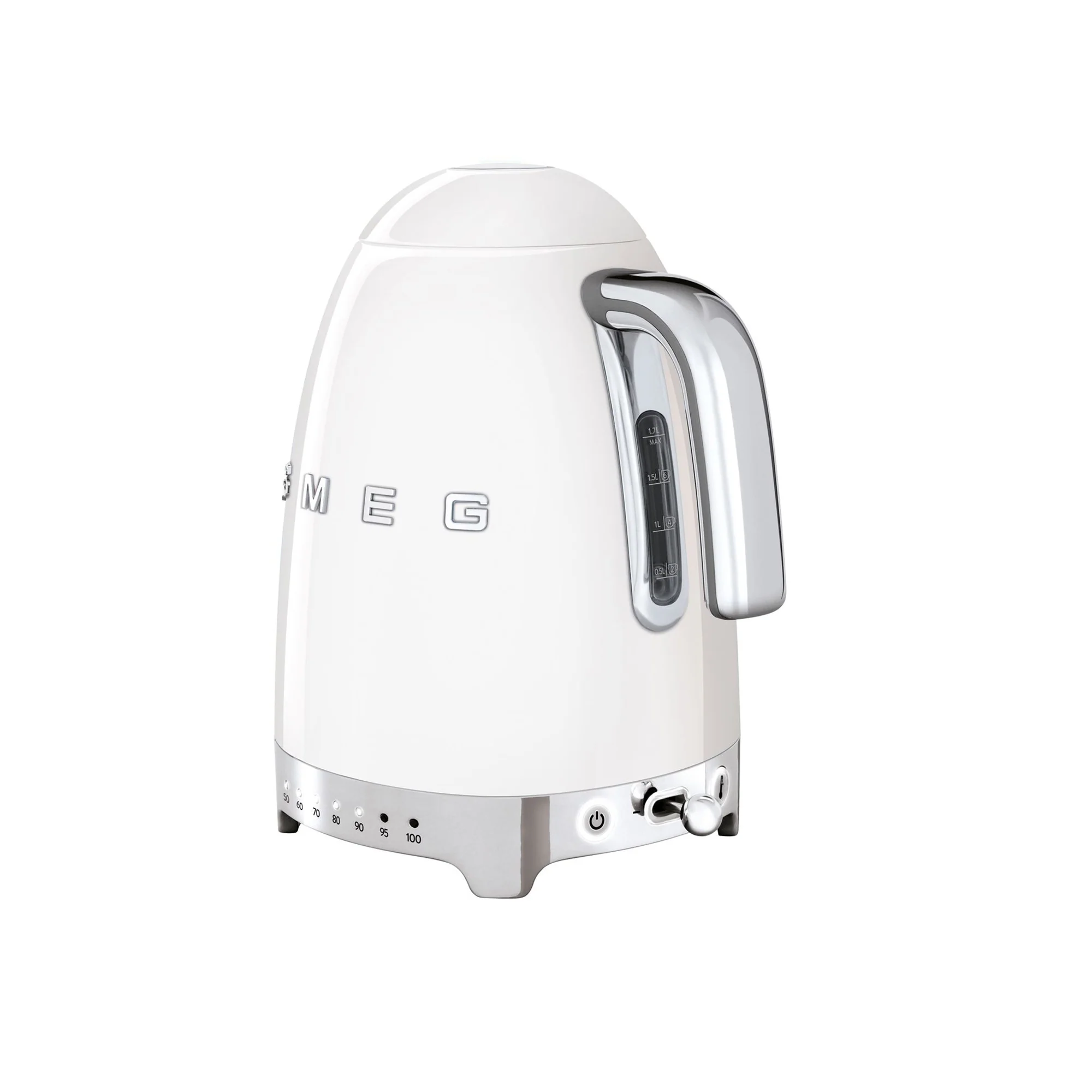 Smeg 50's Style Retro Variable Temperature Kettle - White - Image 2