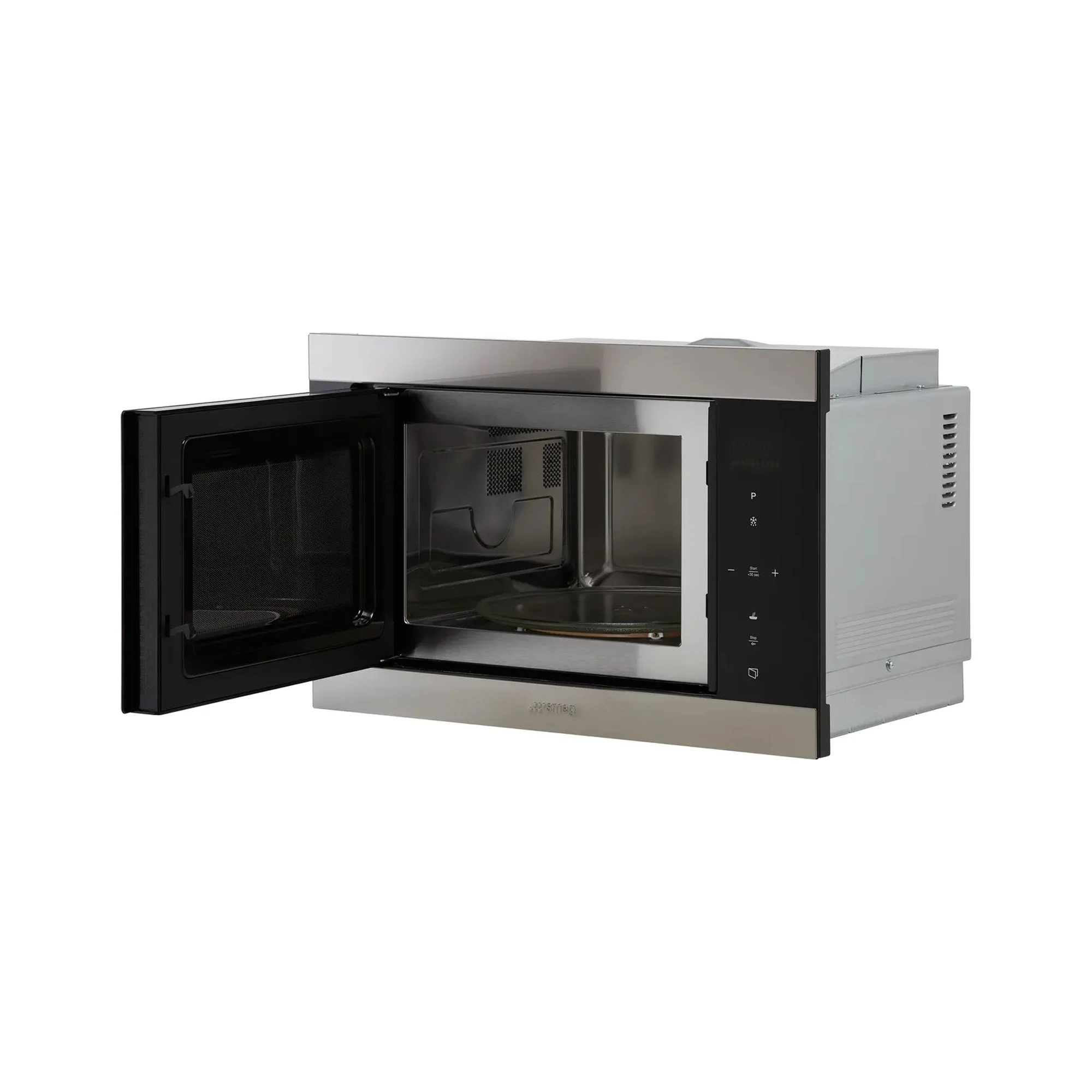 Smeg 60cm Built-In Classic Compact Microwave Oven - Black - Image 4