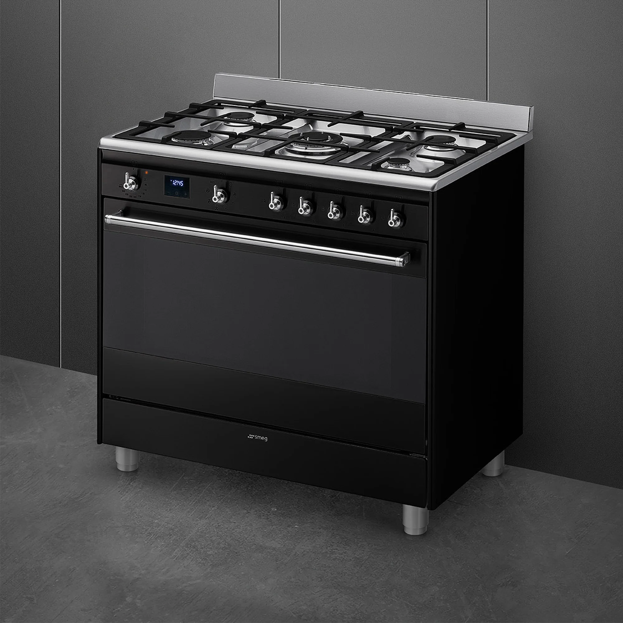 Smeg 90cm Cooker with Gas Hob - SSA91MABL2 - Image 2