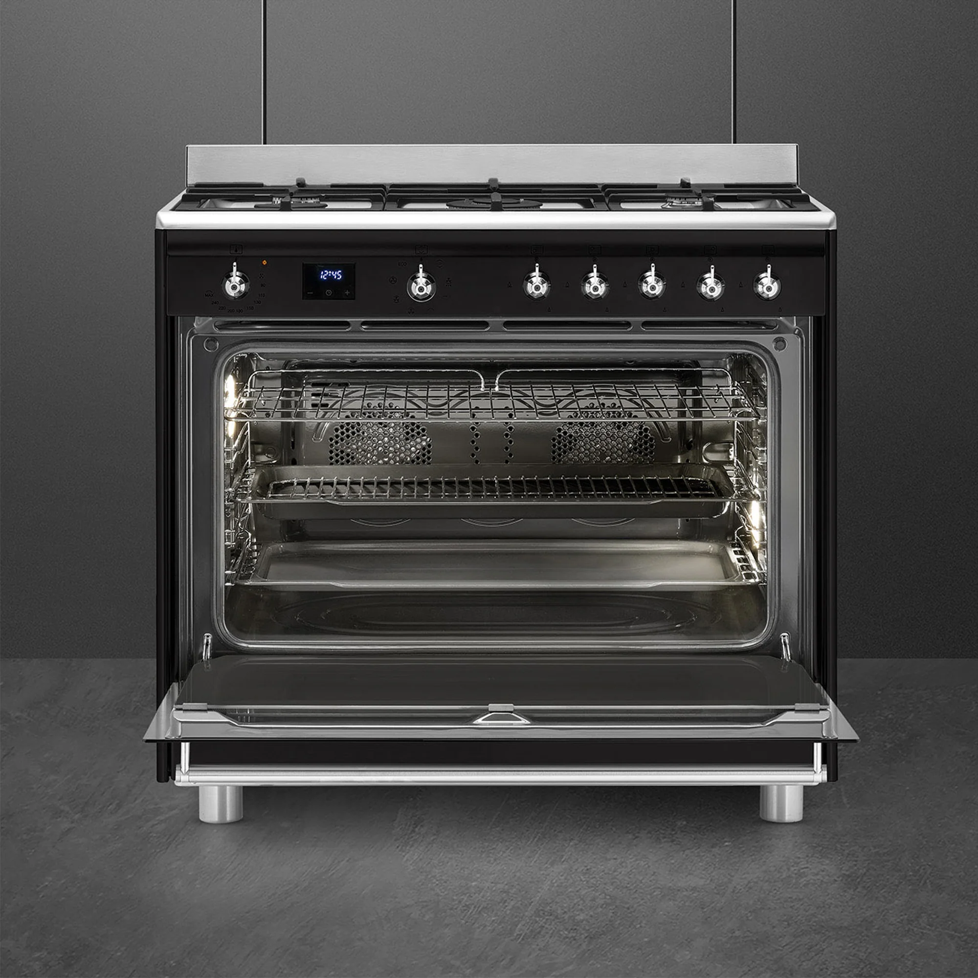 Smeg 90cm Cooker with Gas Hob - SSA91MABL2 - Image 3