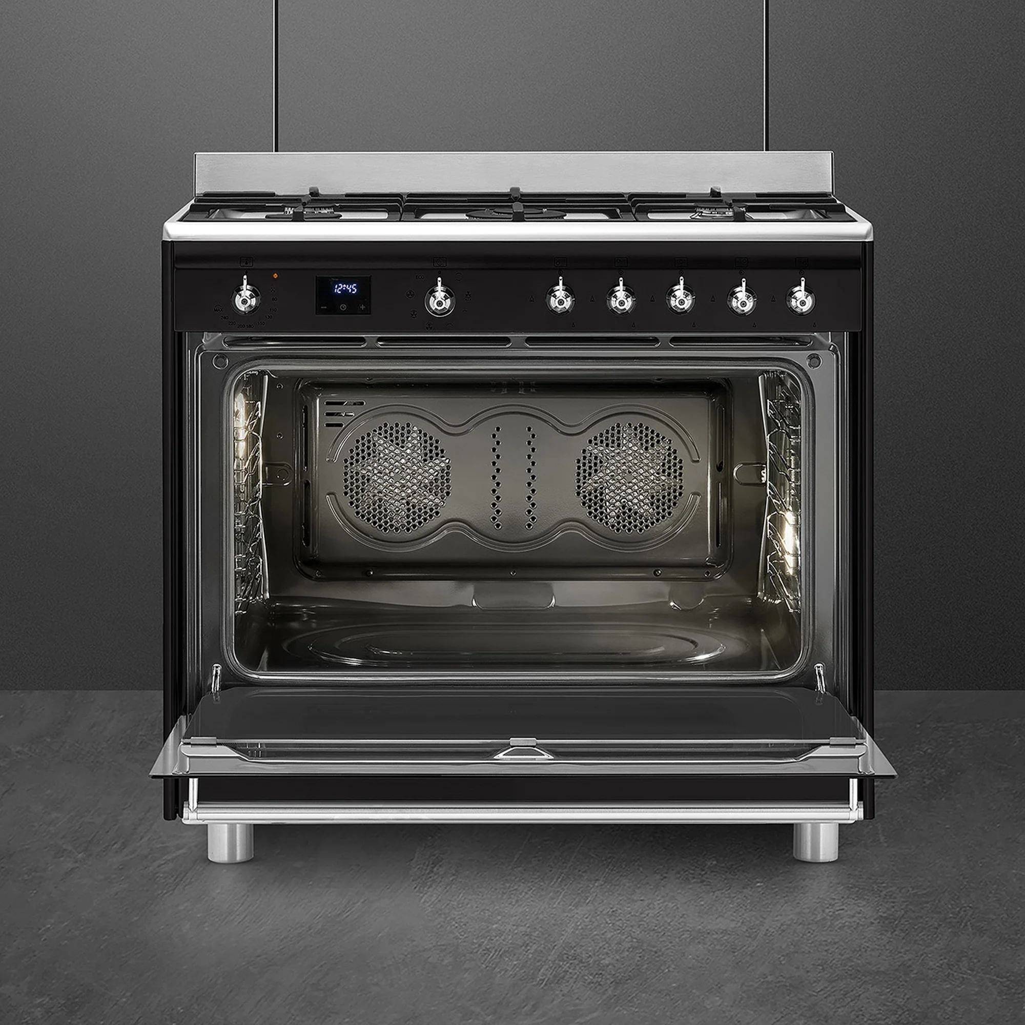 Smeg 90cm Cooker with Gas Hob - SSA91MABL2 - Image 4