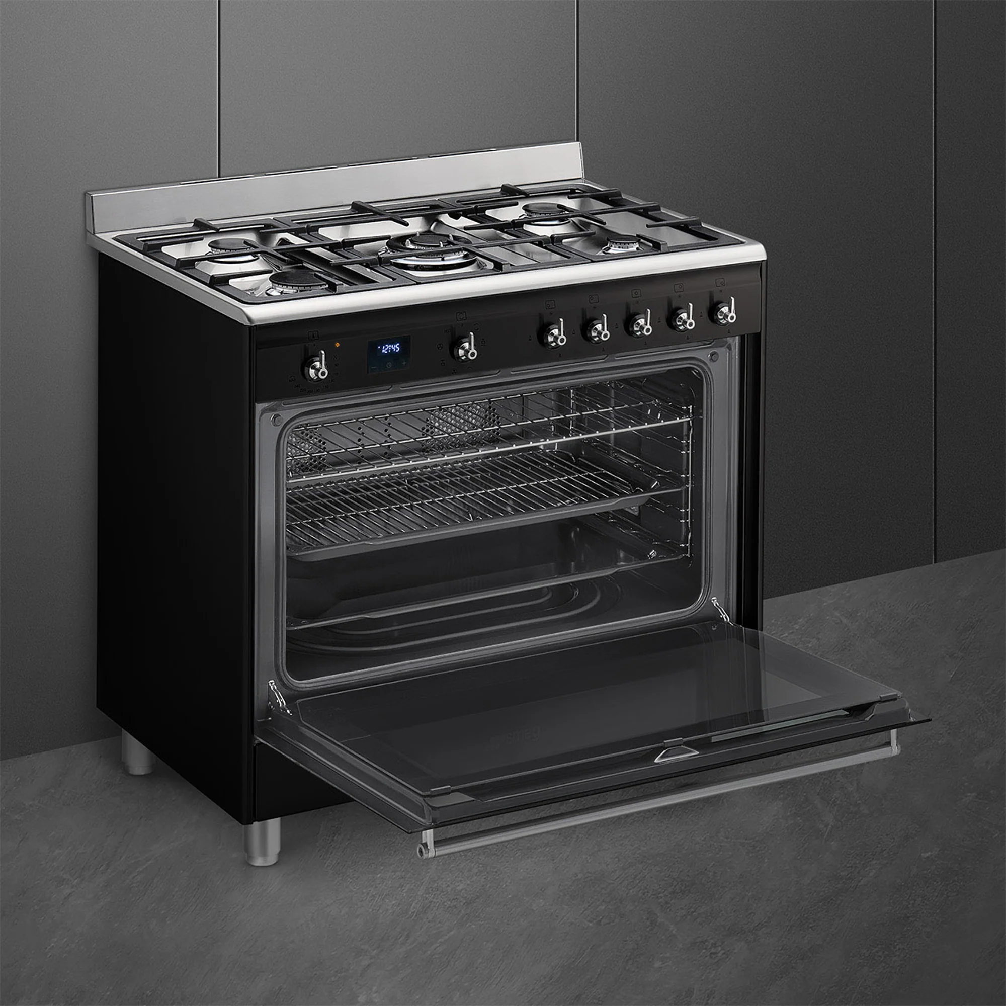 Smeg 90cm Cooker with Gas Hob - SSA91MABL2 - Image 5