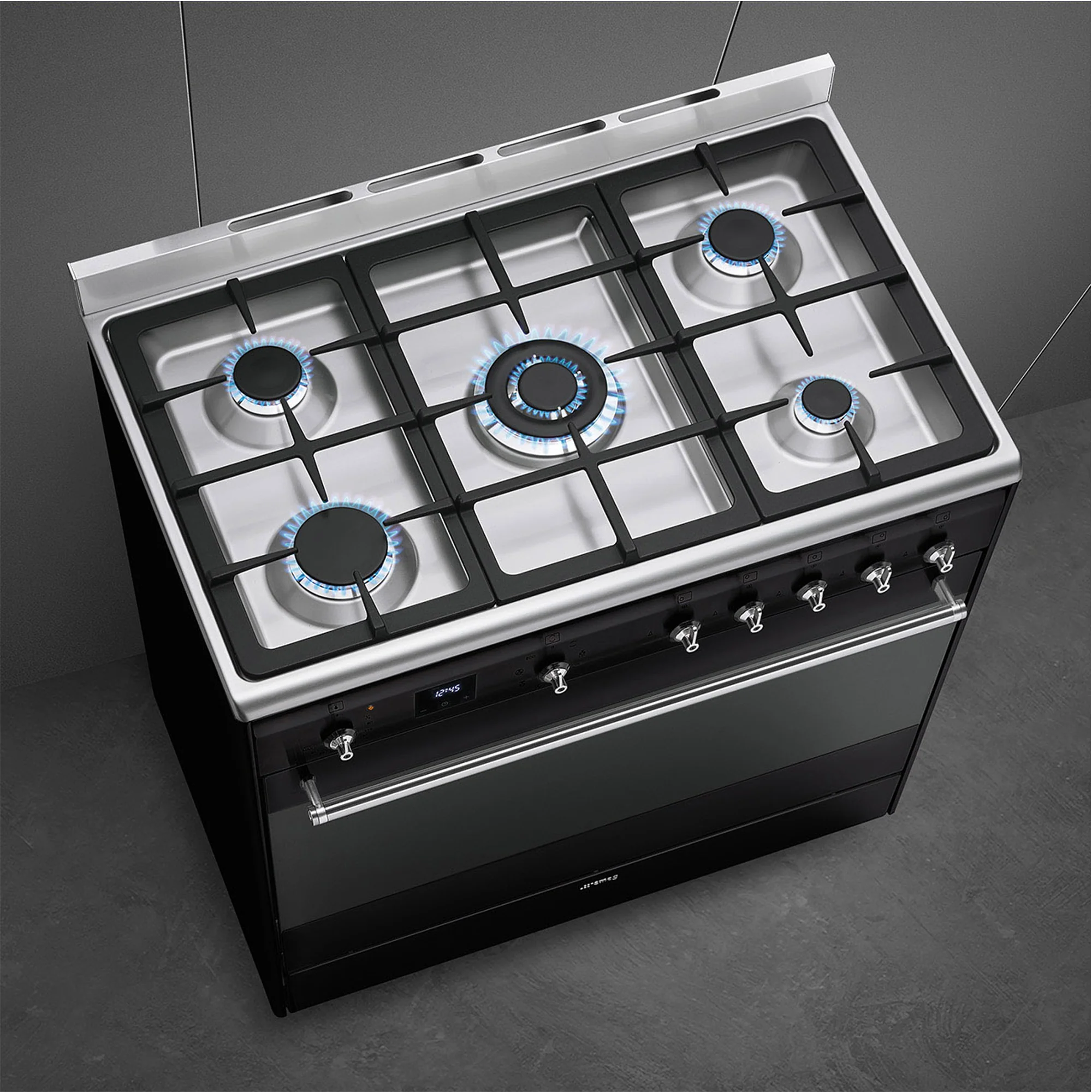 Smeg 90cm Cooker with Gas Hob - SSA91MABL2 - Image 6