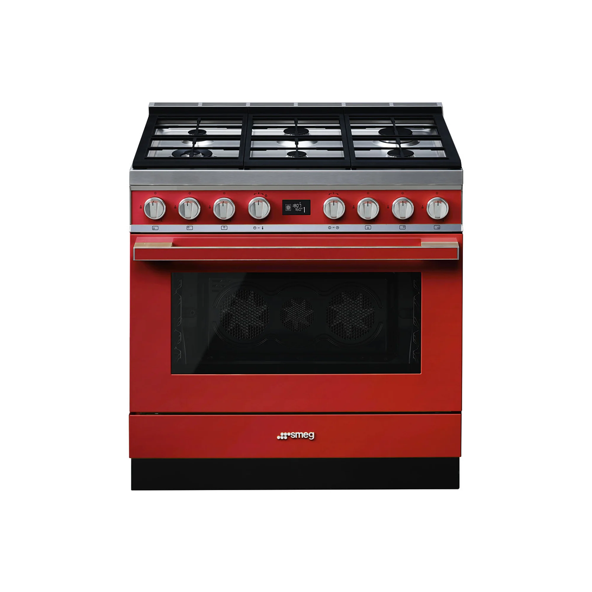 Smeg 90cm Red Cooker - CPF9GPR