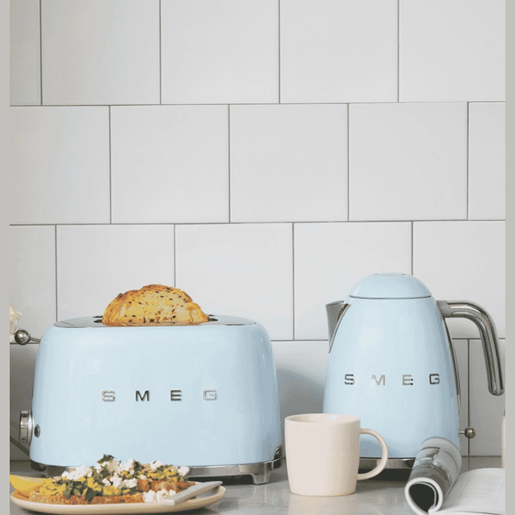 Smeg Kettle & Toaster Combo - Pastel Blue - Image 2