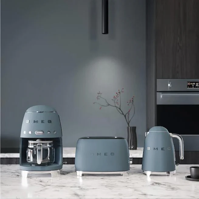 Smeg Kettle & Toaster Retro Matte Combo Storm Blue - Image 2