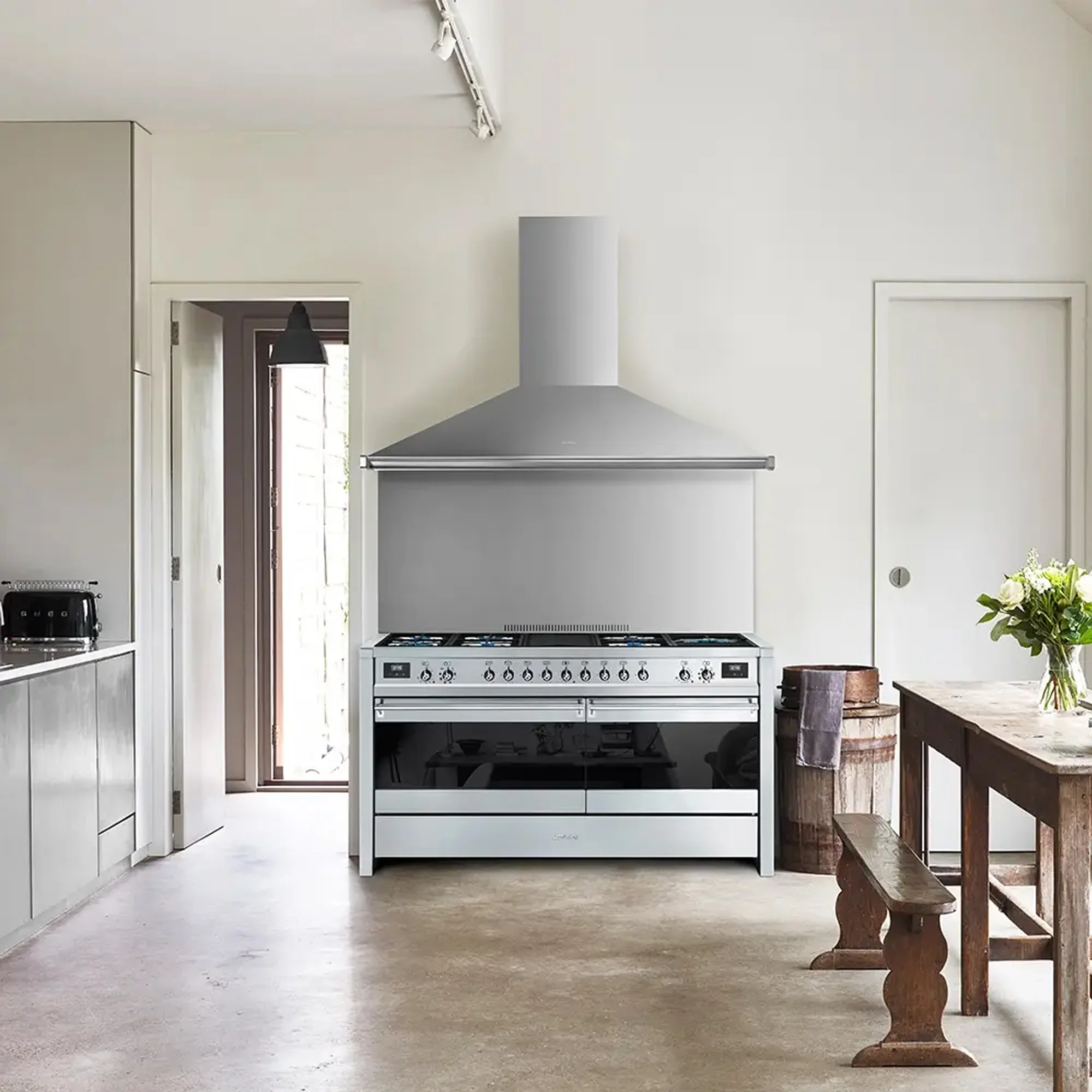 Smeg Opera Gas - Electric Range Cooker - Stainless Steel - Image 3
