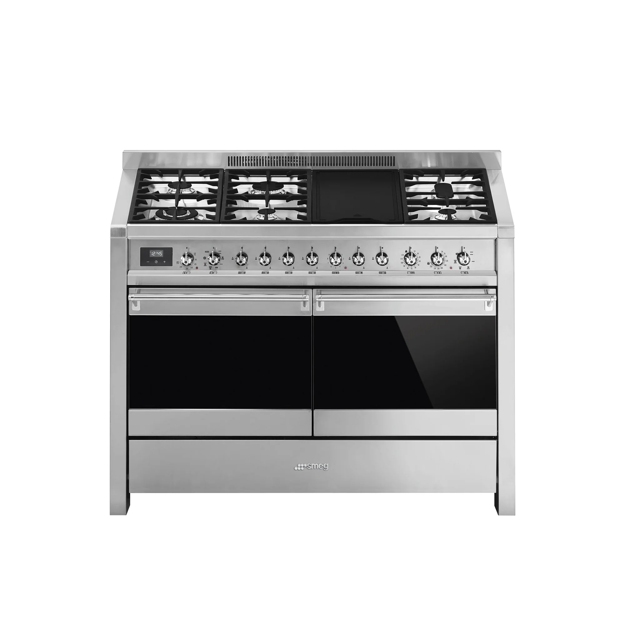 Smeg Opera Gas-Electronic Range Cooker - Stainless Steel