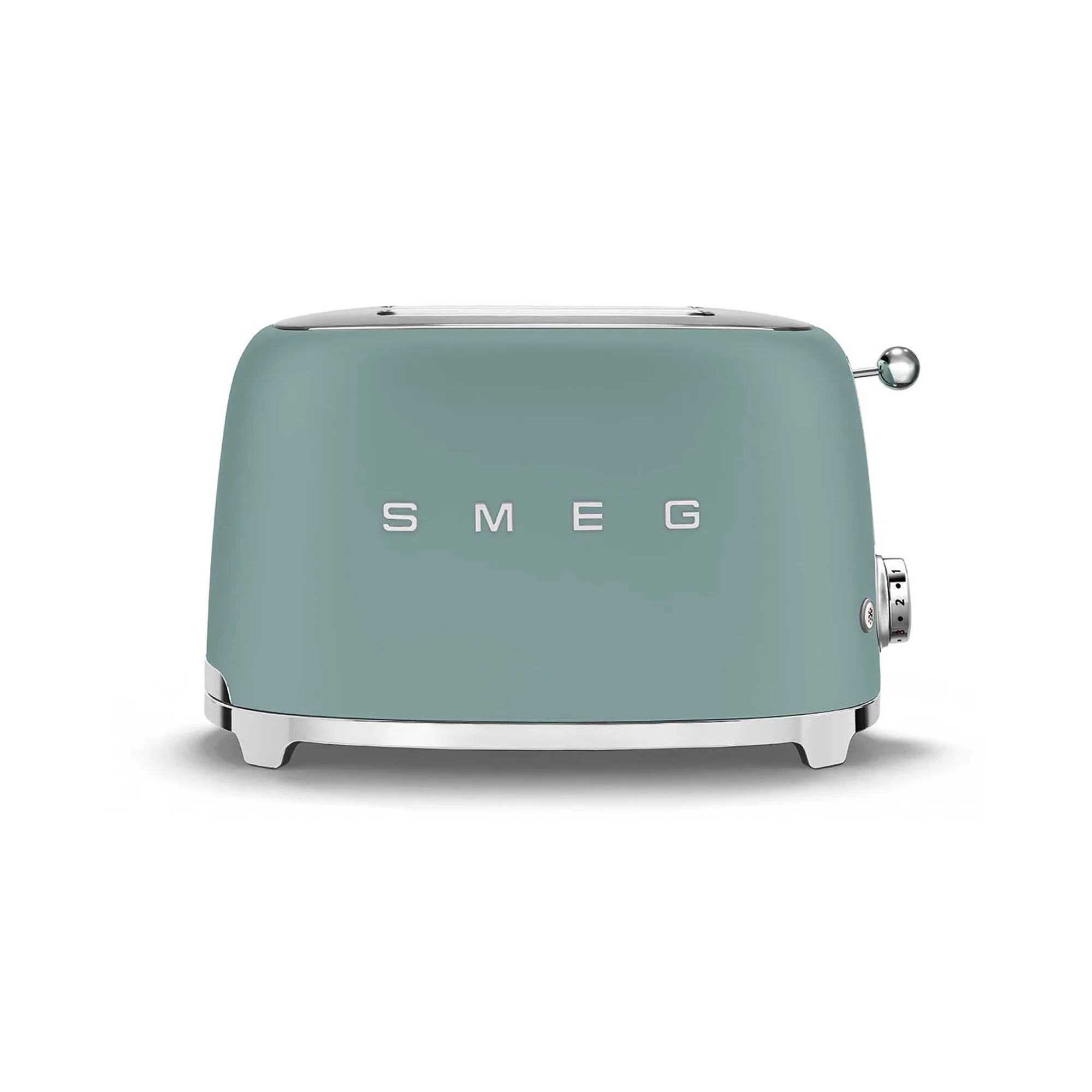 Smeg Retro 2 Slice Matte Toaster - Emerald Green