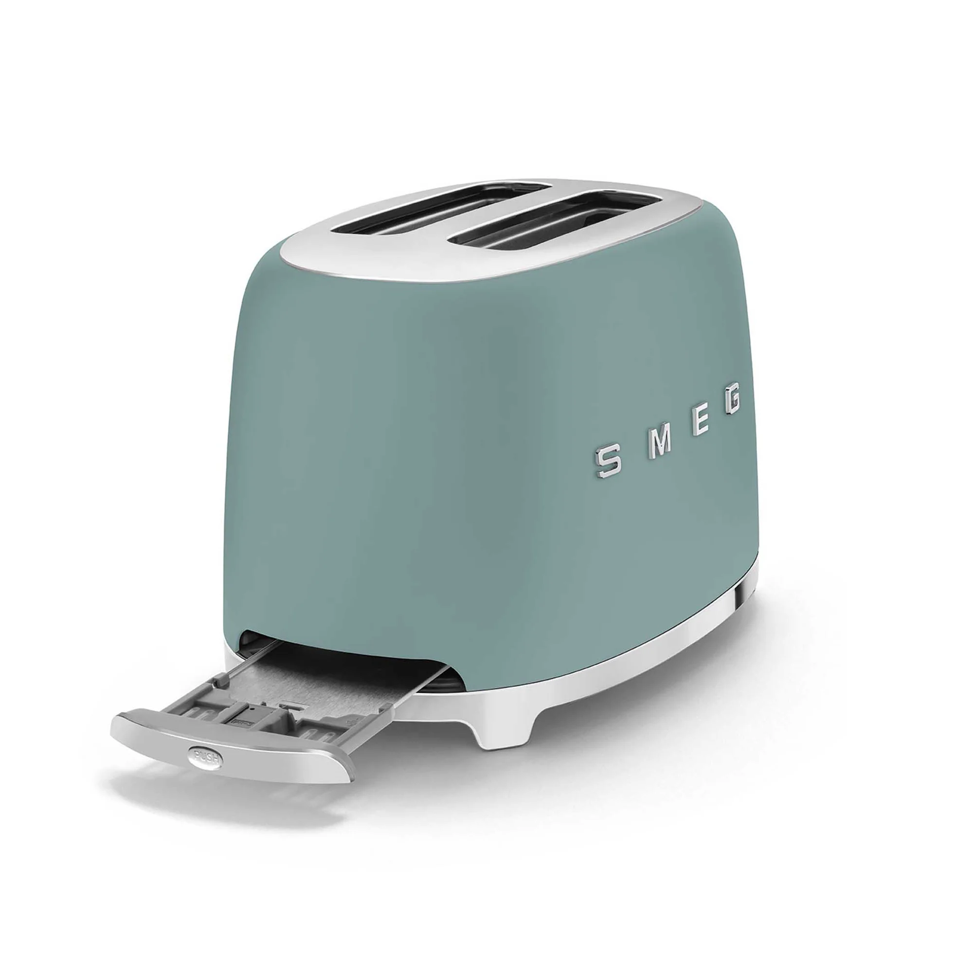 Smeg Retro 2 Slice Matte Toaster - Emerald Green - Image 2