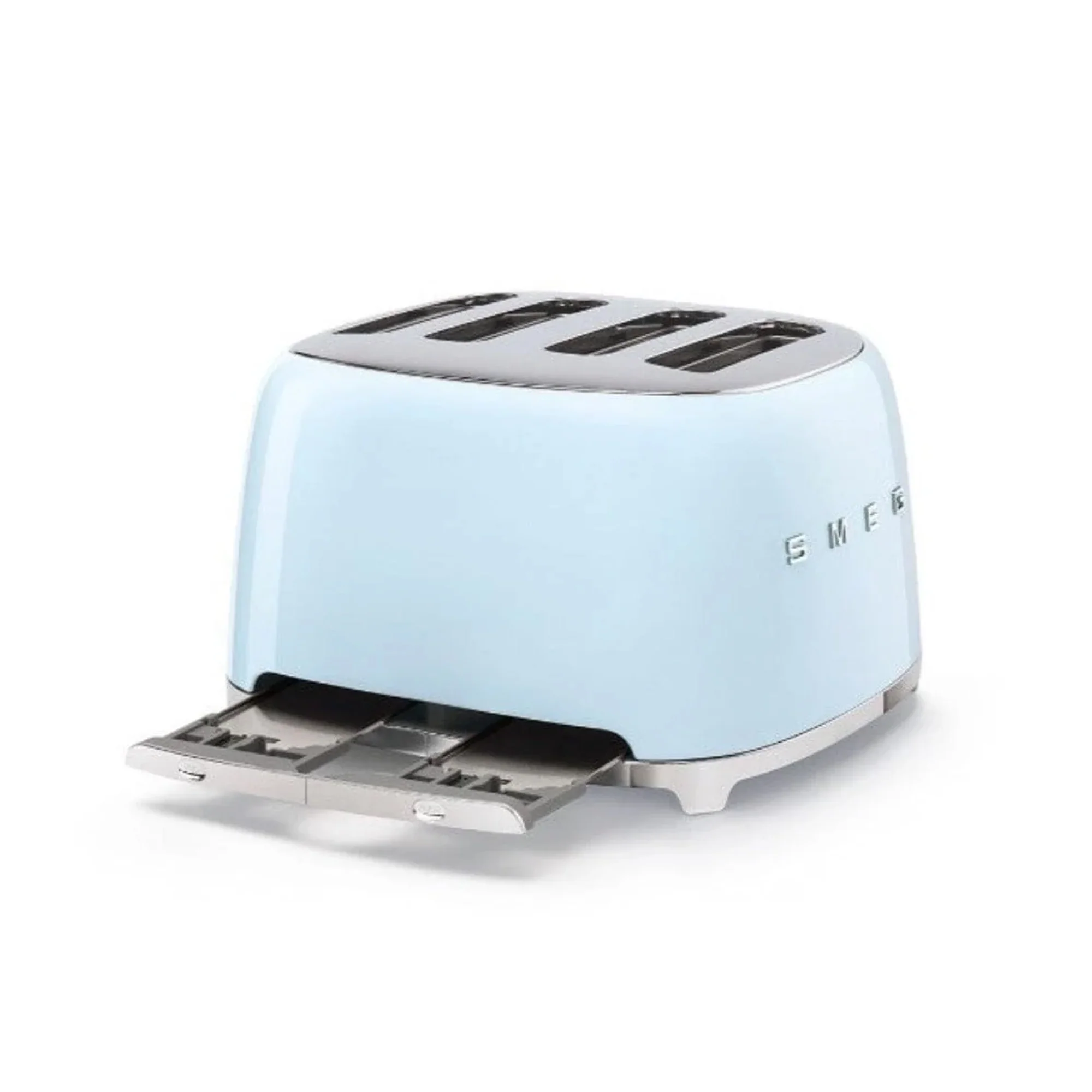 Smeg Retro 2000W 4 Slice Square Toaster - Blue - Image 2