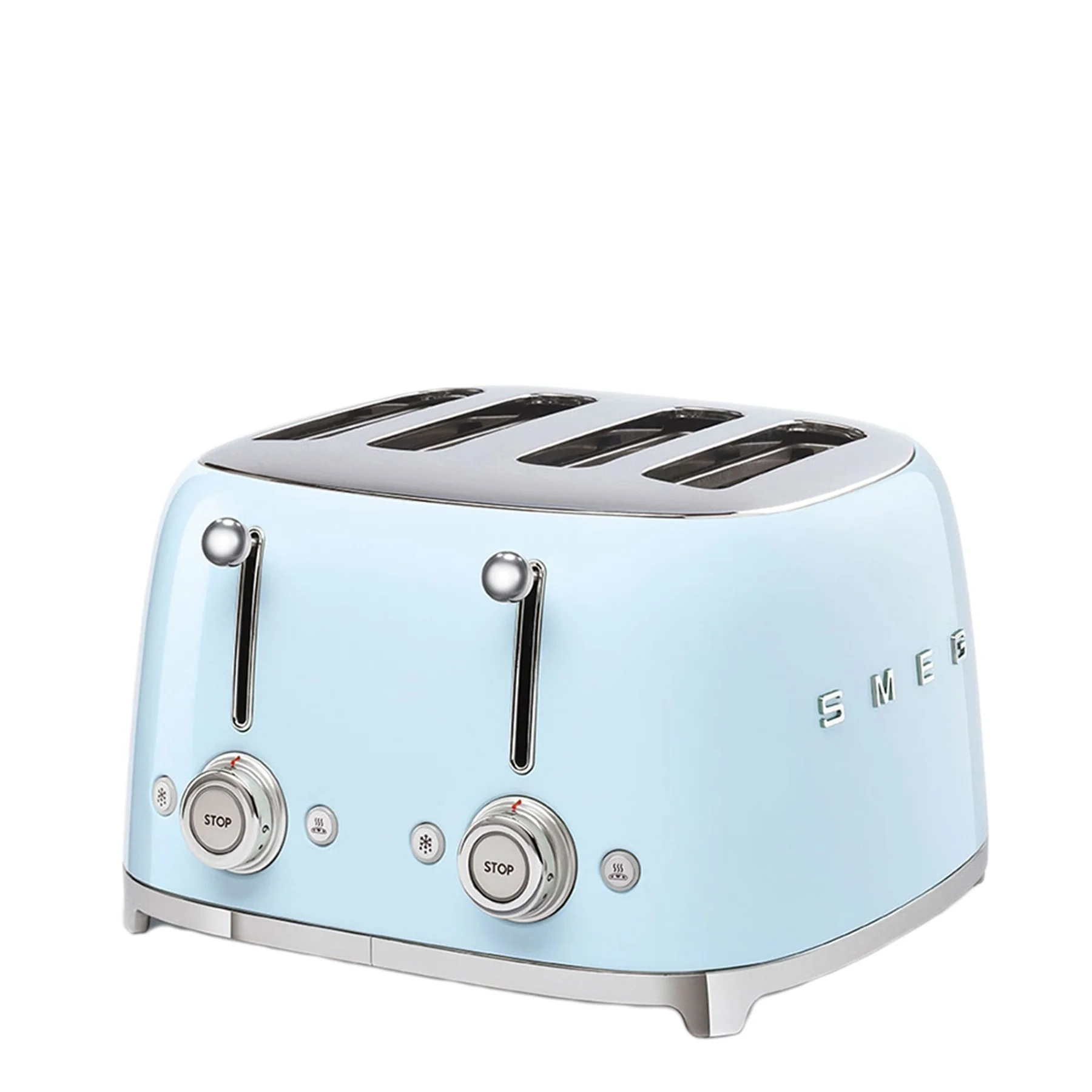 Smeg Retro 4 Slice Square Toaster & Variable Kettle Combo - Blue - Image 2