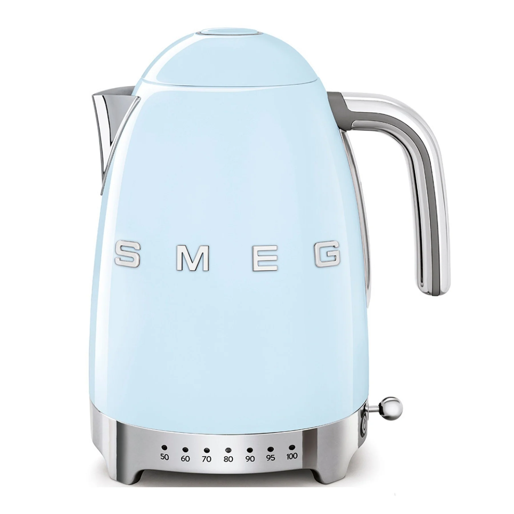 Smeg Retro 4 Slice Square Toaster & Variable Kettle Combo - Blue - Image 3