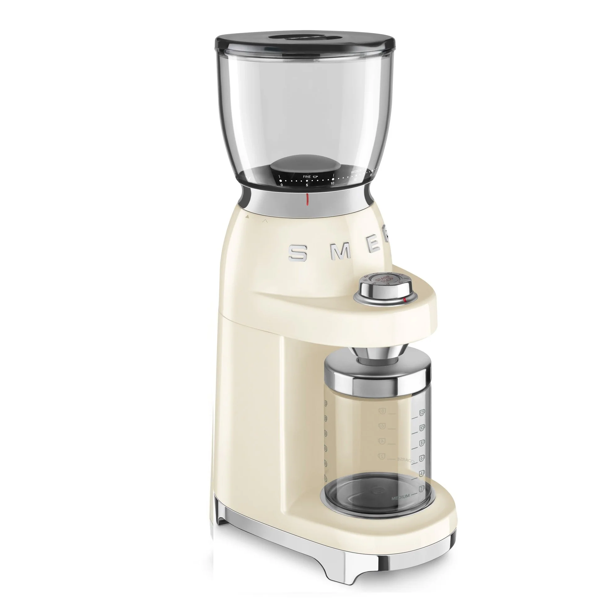 Smeg Retro Coffee Grinder - Cream - Image 2