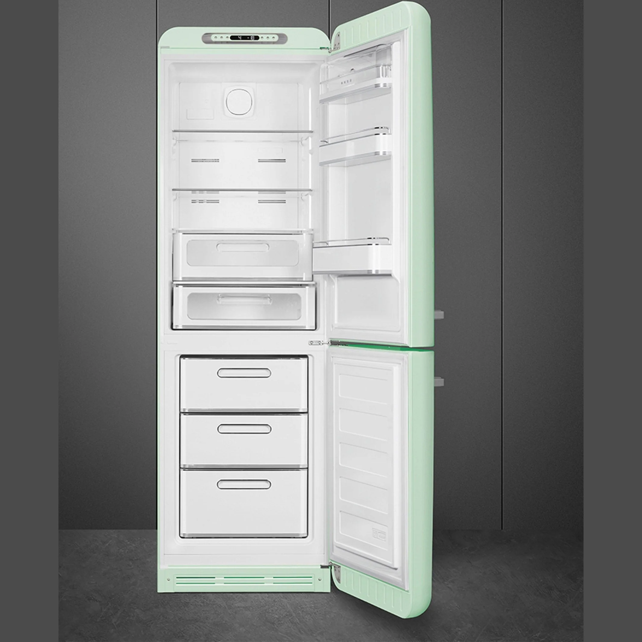 Smeg Retro Combination Fridge 60CM - Mint - Image 3