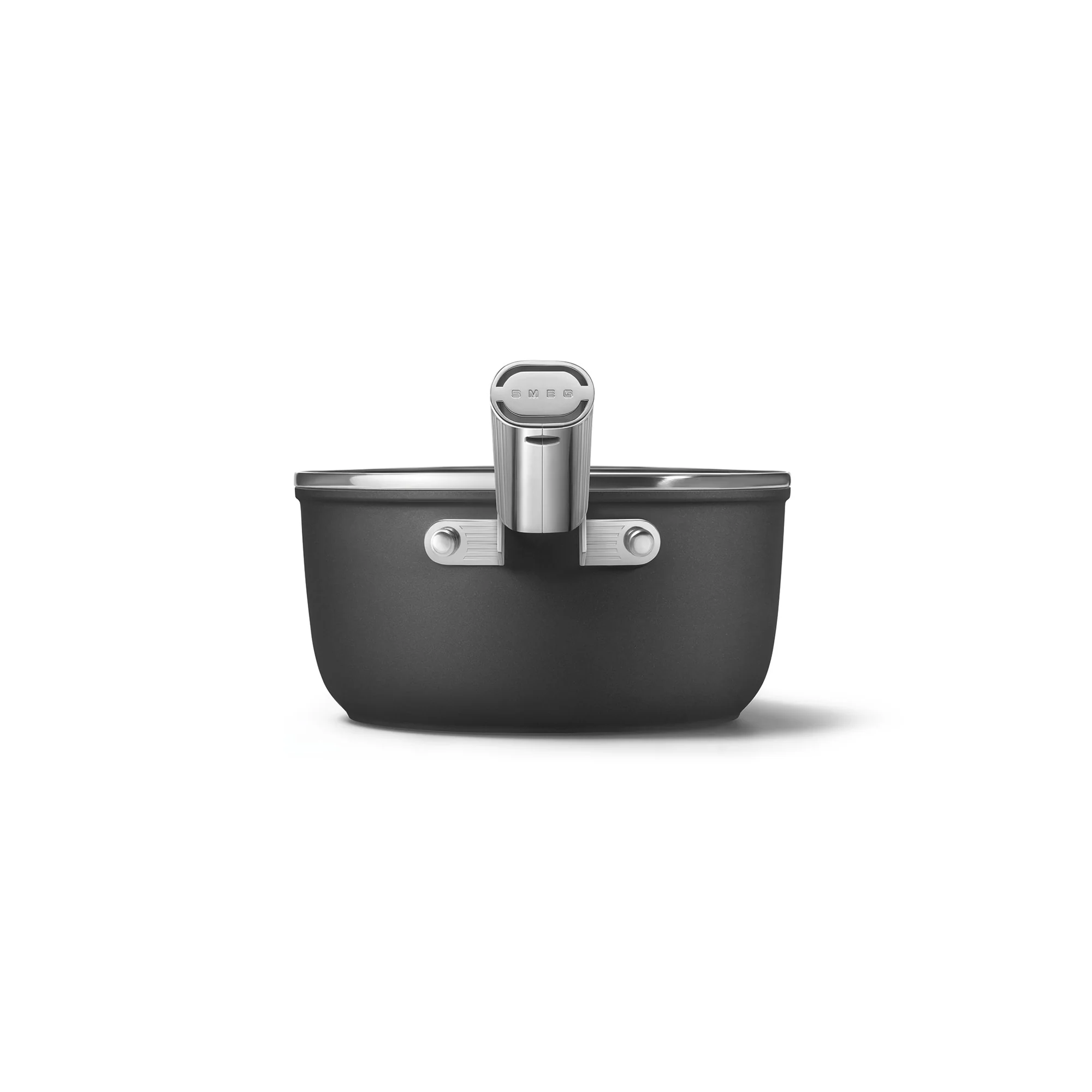 Smeg Sauce Pan 20CM - Black - Image 3