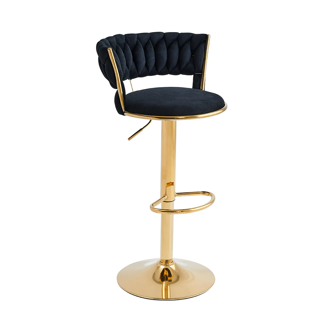Stylish Gold Frame Bar Chair – Available In 3 Colours MWBCG01