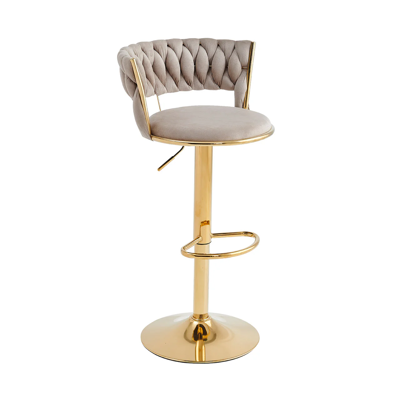 Stylish Gold Frame Bar Chair – Available In 3 Colours MWBCG01 - Image 4