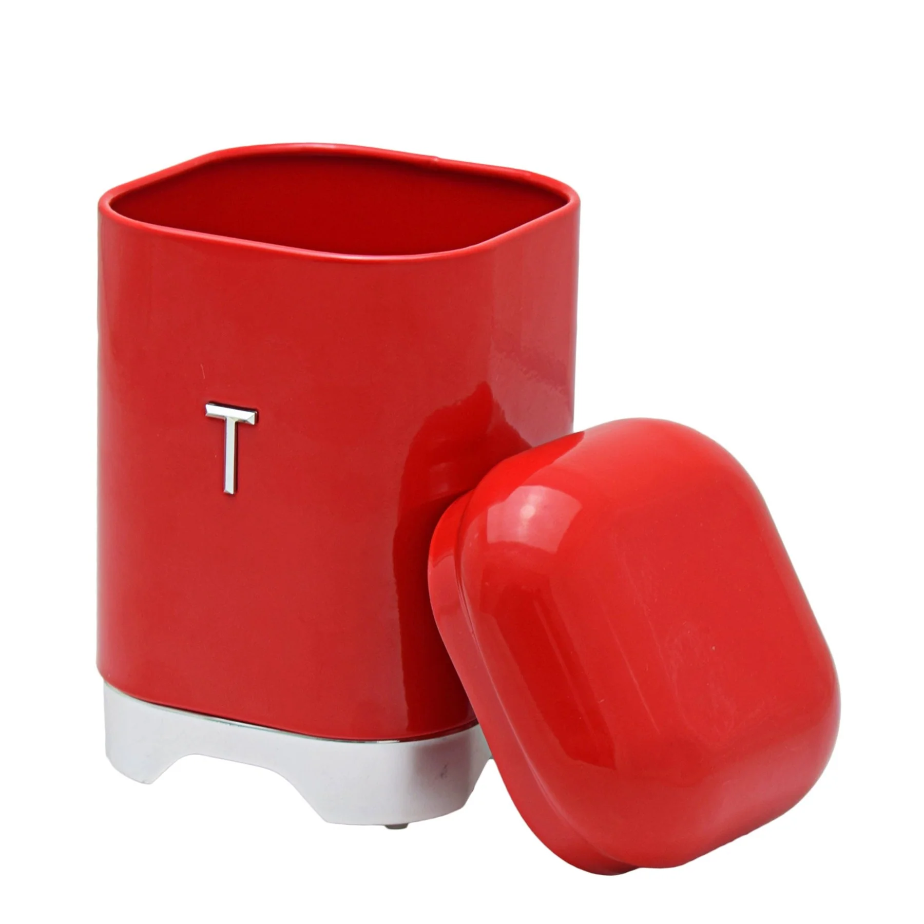 Retro Tea Tin - Red - Image 2