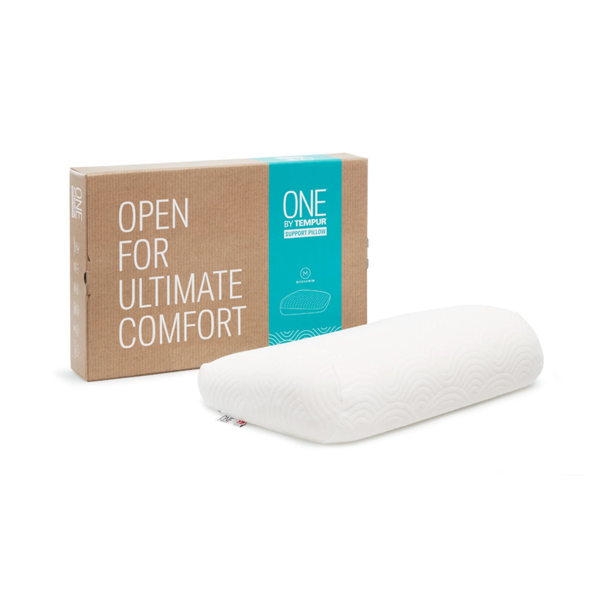 Tempur One by Tempur Large Support Cooling Pillow White - Image 2