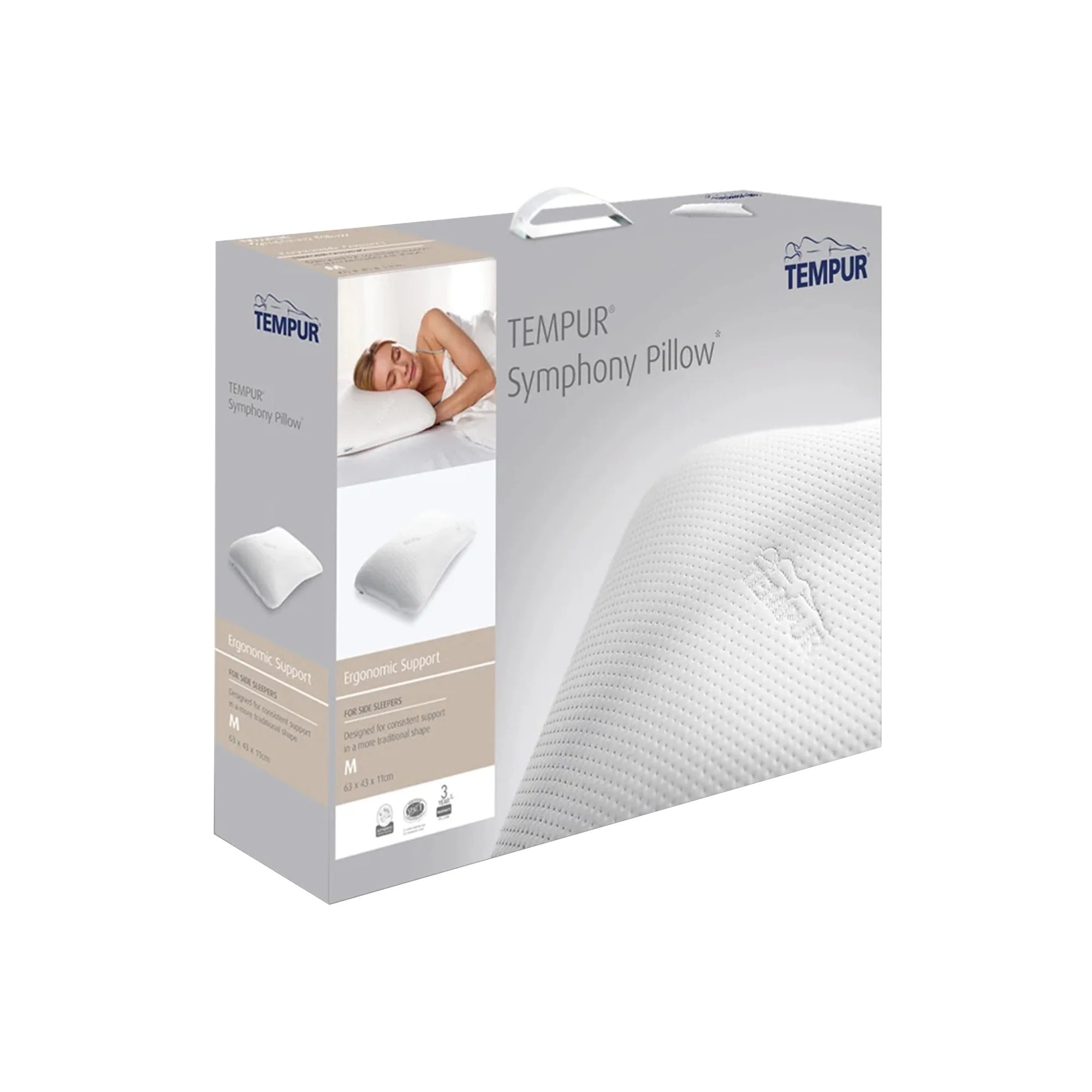 Tempur Symphony Large Pillow White - Image 3