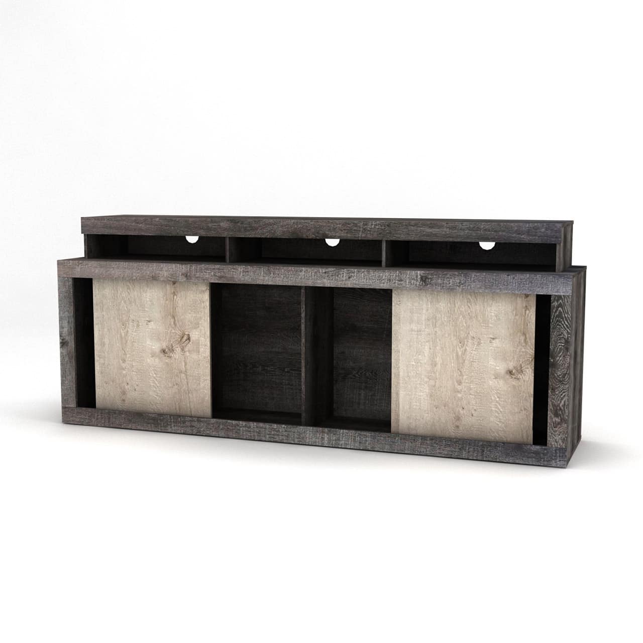 Titan TV Stand Slate Oak + Snow Grey MWBR47