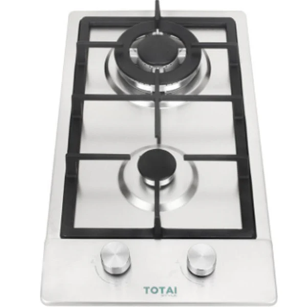Totai Style 2 Burner Stainless Steel Gas Hob - 03/TS2BNR-SS