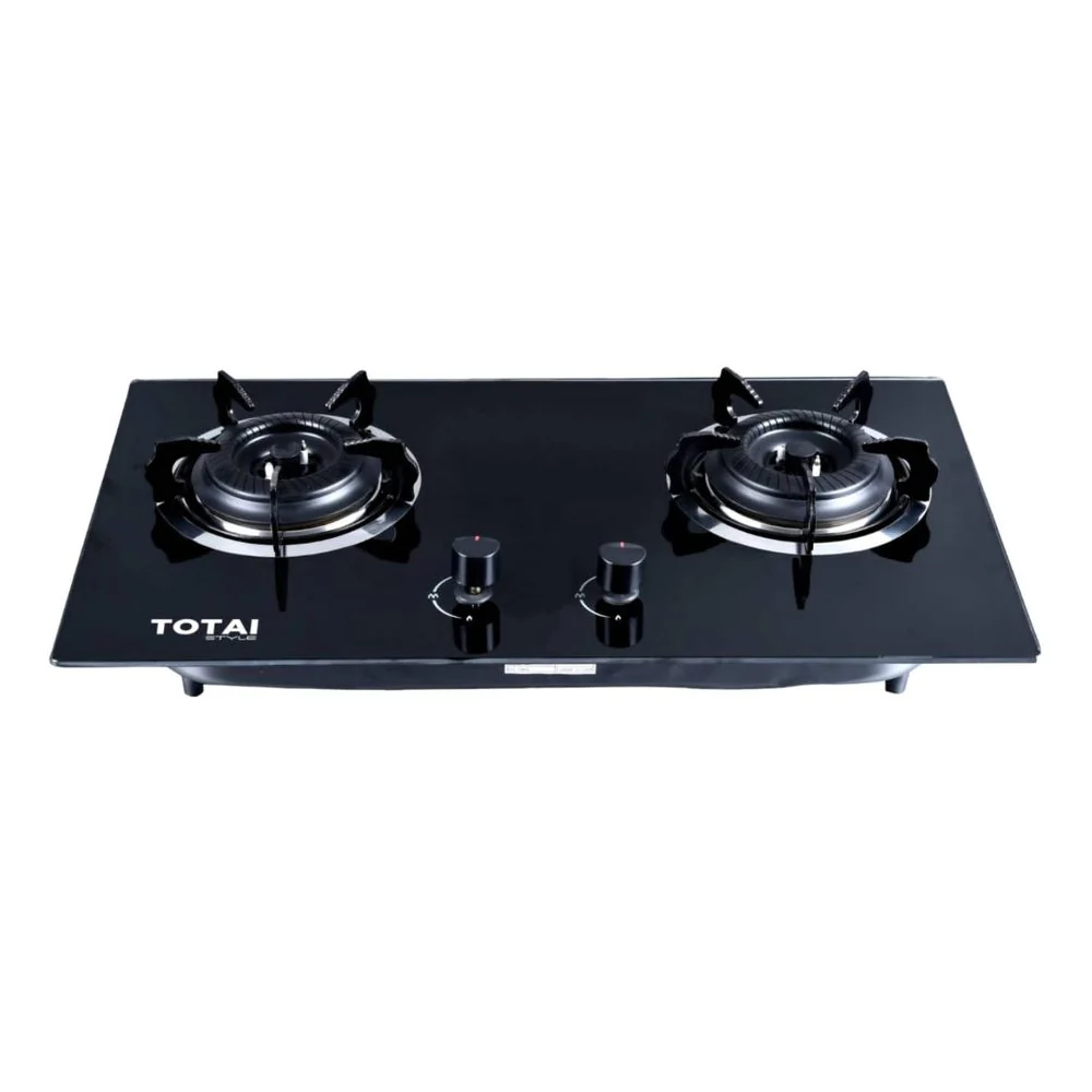 Totai Style 2 Burner Gas On Glass Hob - 26/GOG2BNR