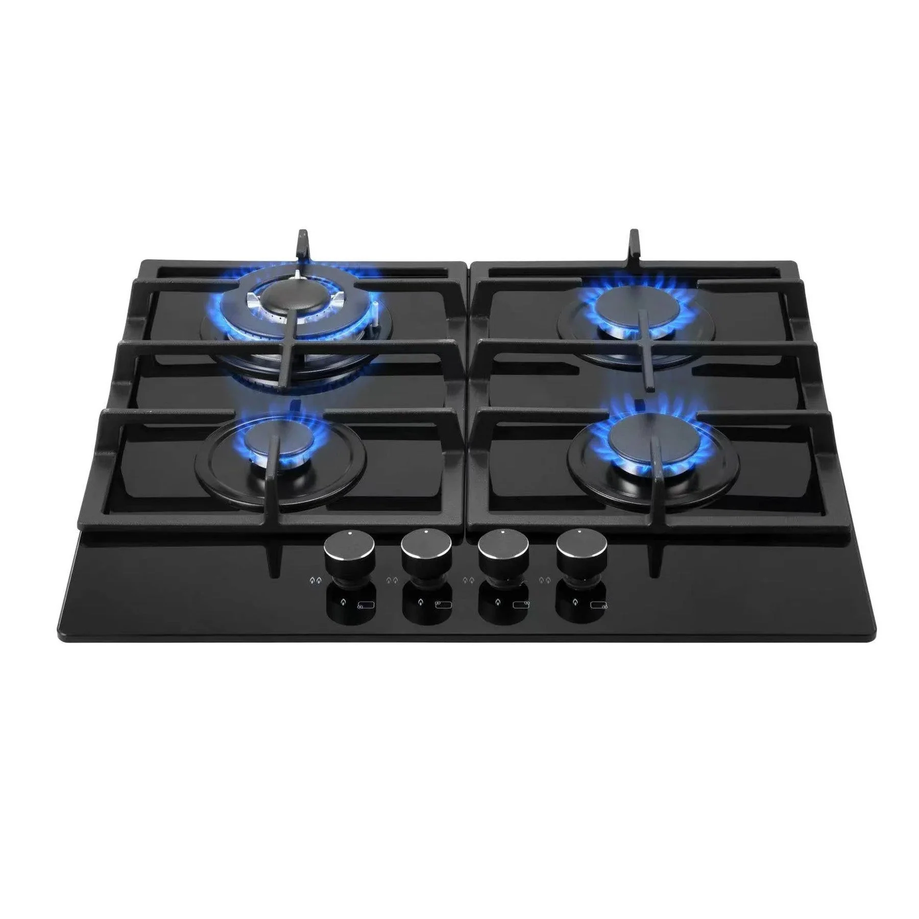 Totai Style 4 Burner Gas On Glass Hob - 26/GOG4BNR