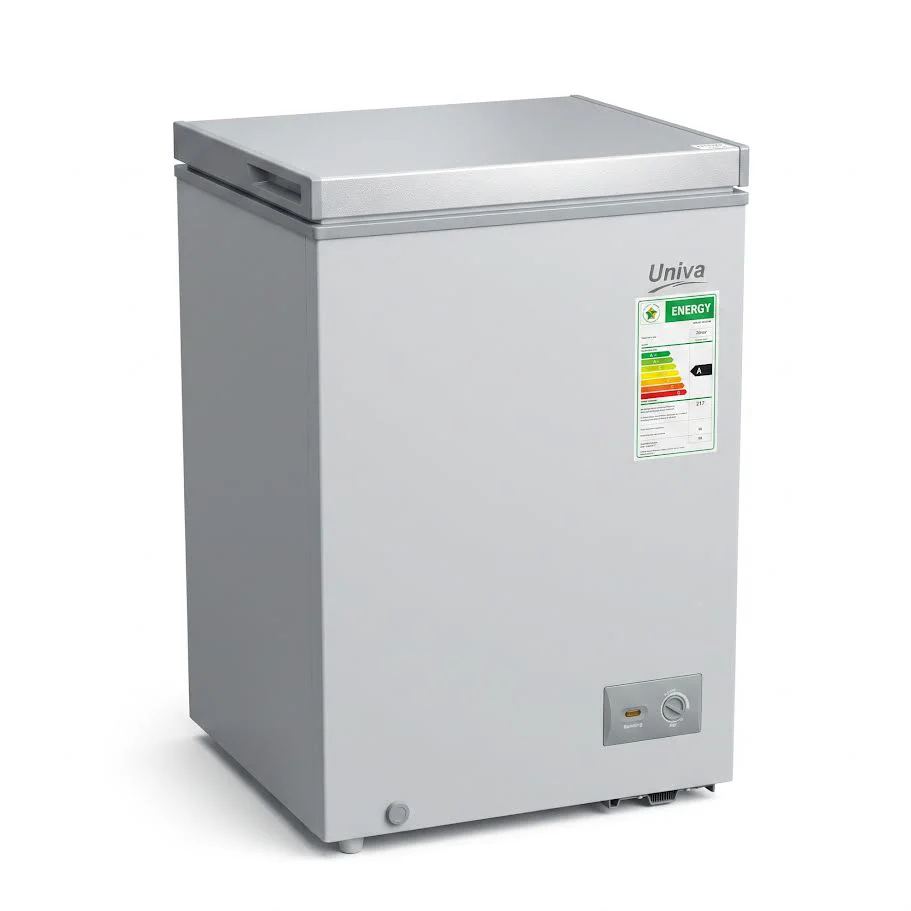Univa 98Lt Chest Freezer Metallic UCF120M