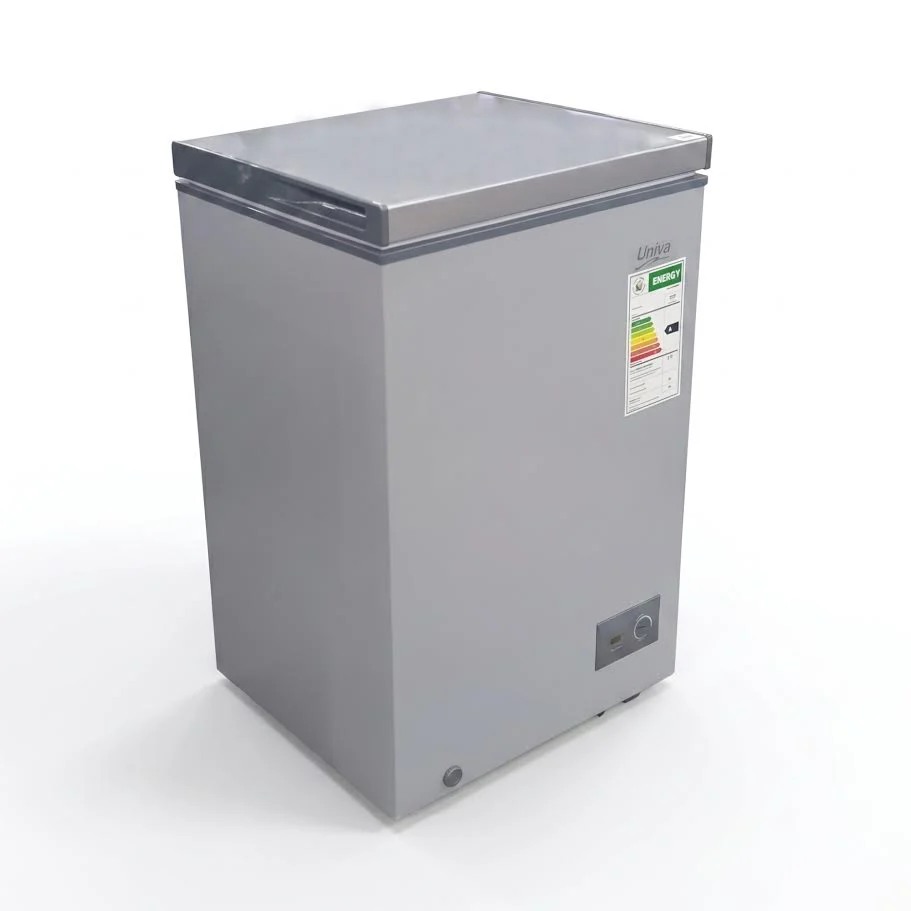 Univa 98Lt Chest Freezer Metallic UCF120M - Image 2