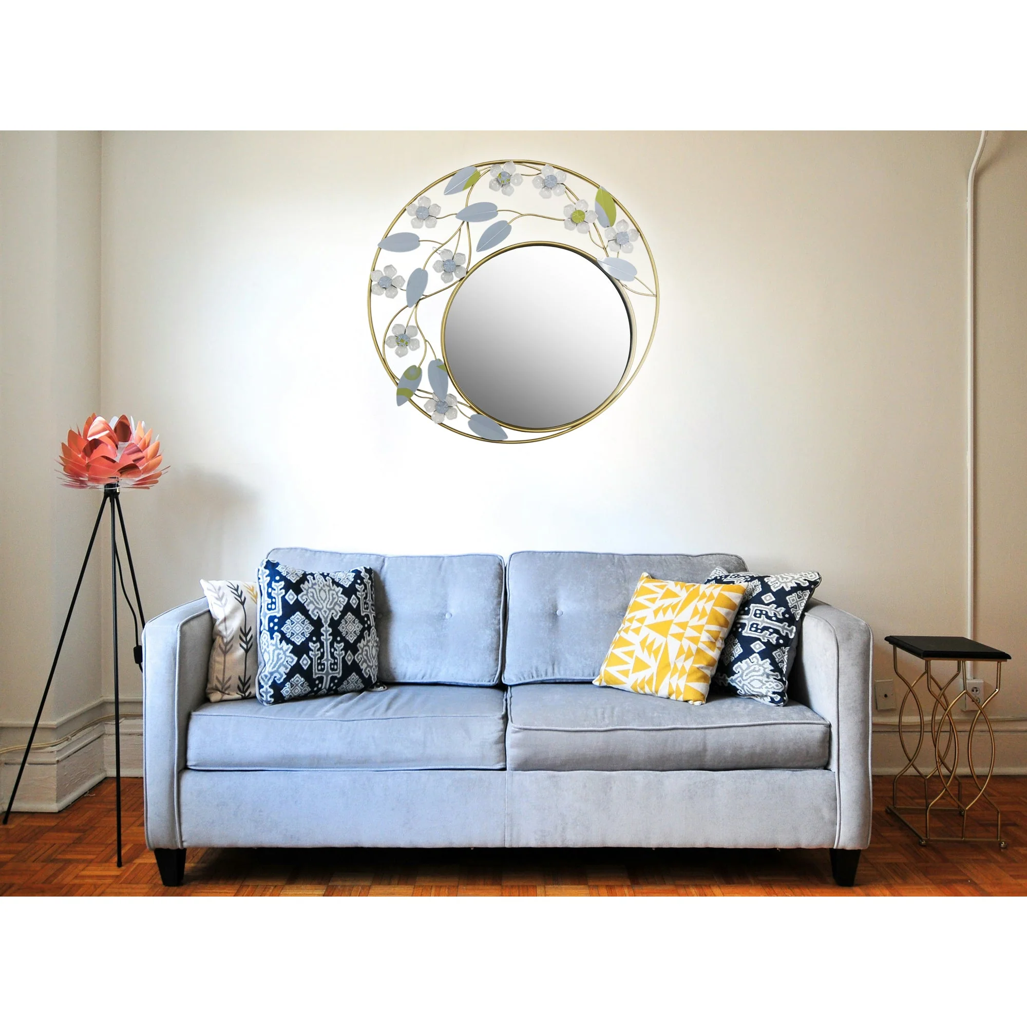 Urban Decor Flower Wall Art Gold - Image 3