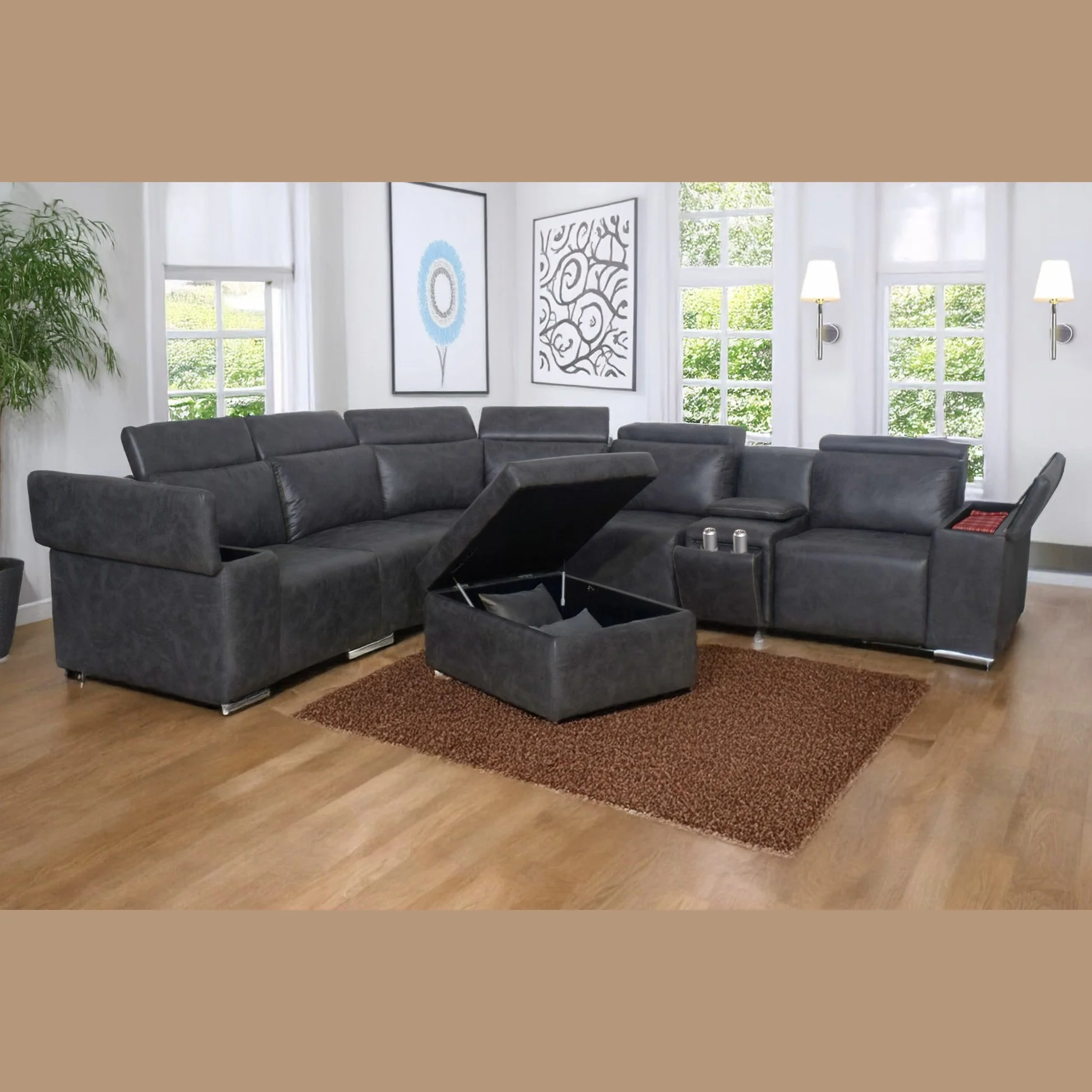 Venezia 6 Piece Corner Lounge Suite - Image 6