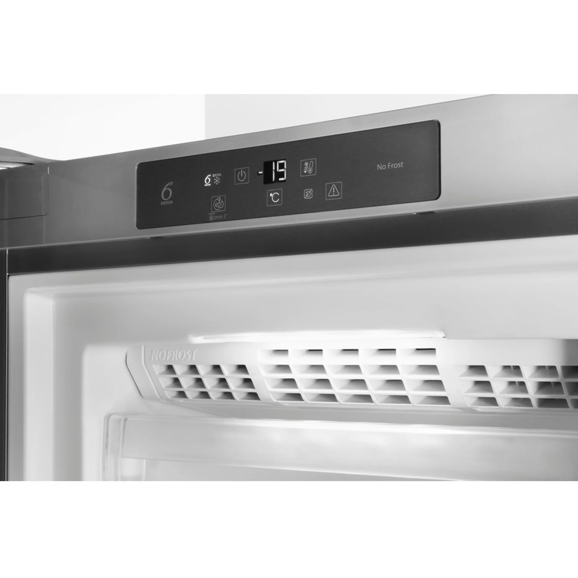 Whirlpool 260L Inox Full Freezer – UW8F1CXBN - Image 4