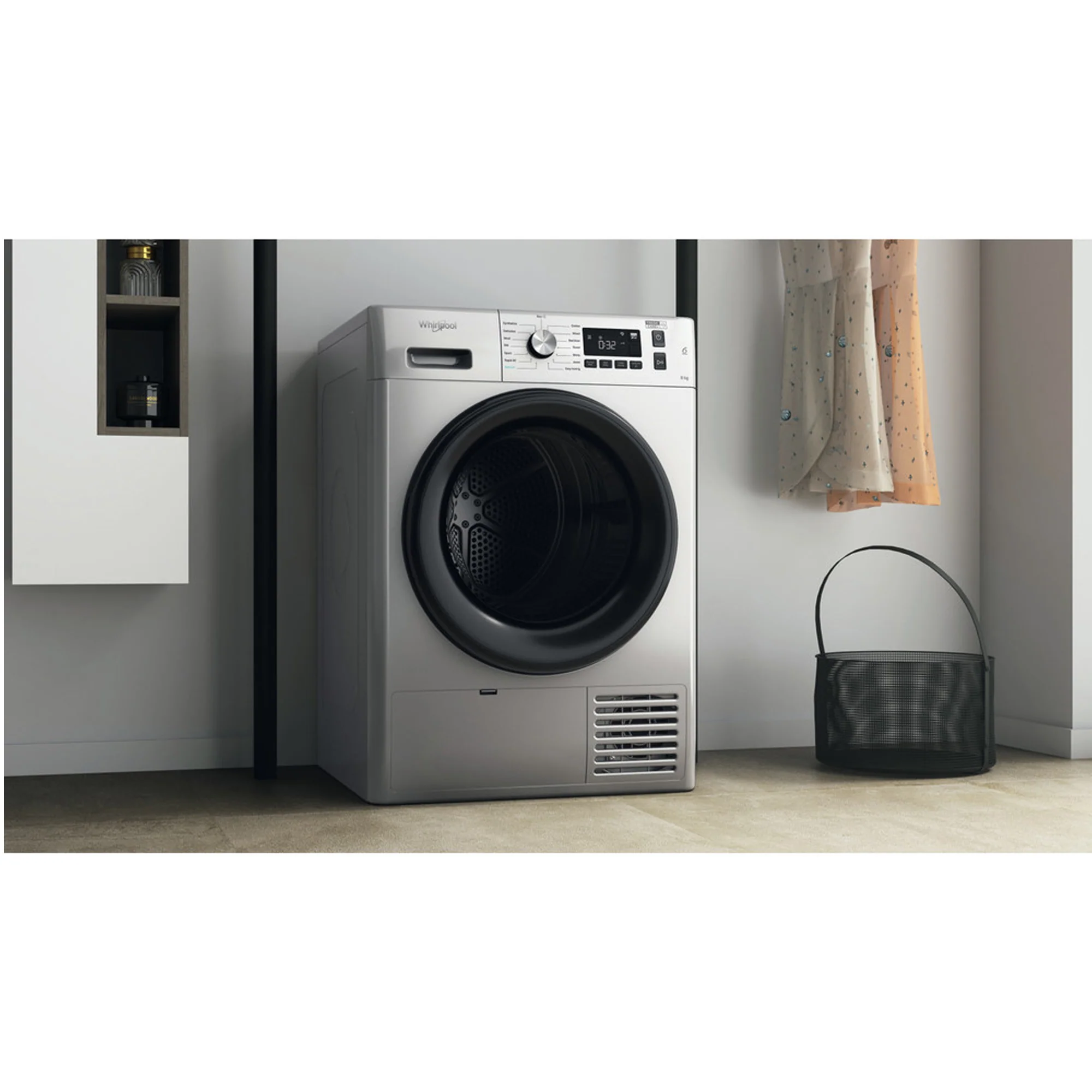 Whirlpool 8.0kg Silver Freestanding Condenser Tumble Dryer - FFTCM118BSK - Image 4