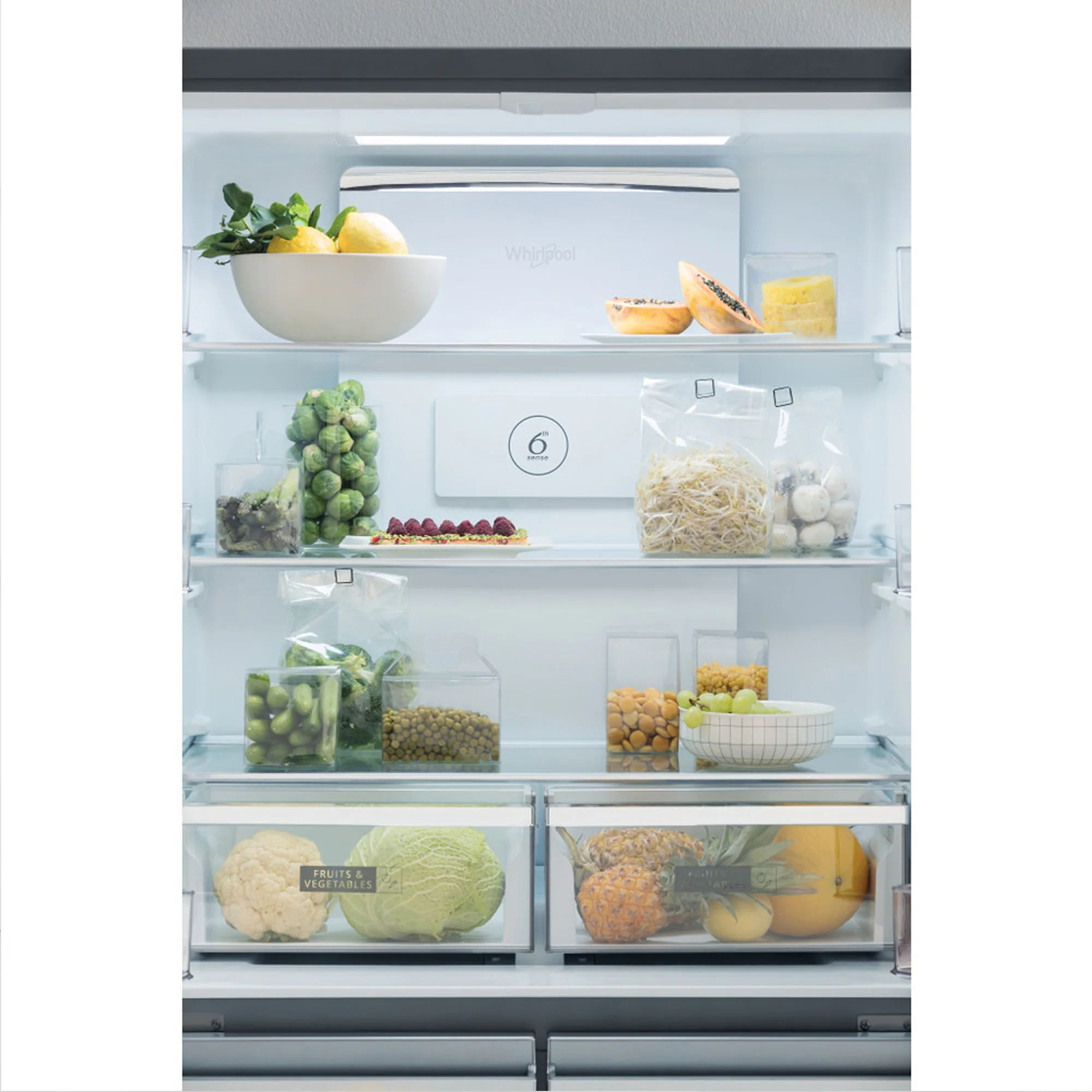Whirlpool 591L 4 Door Inox Fridge - Image 3