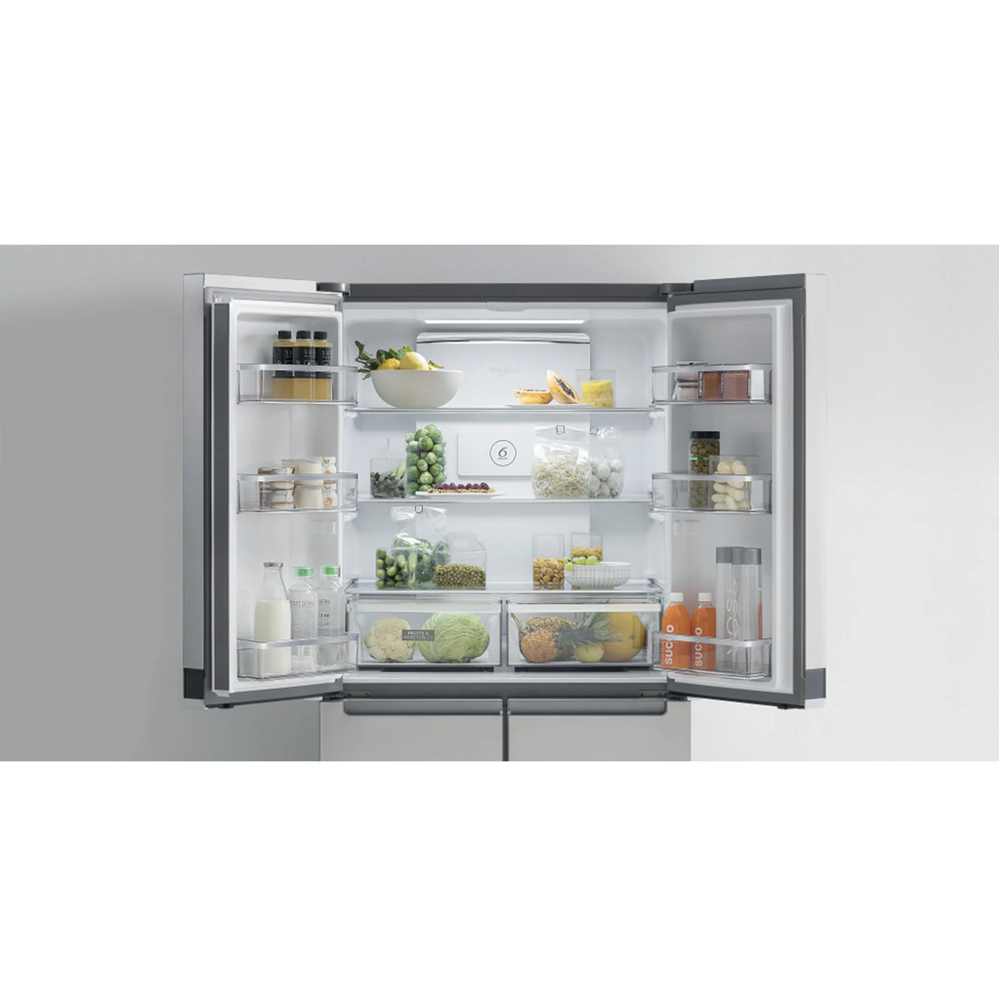 Whirlpool 591L 4 Door Inox Fridge - Image 6